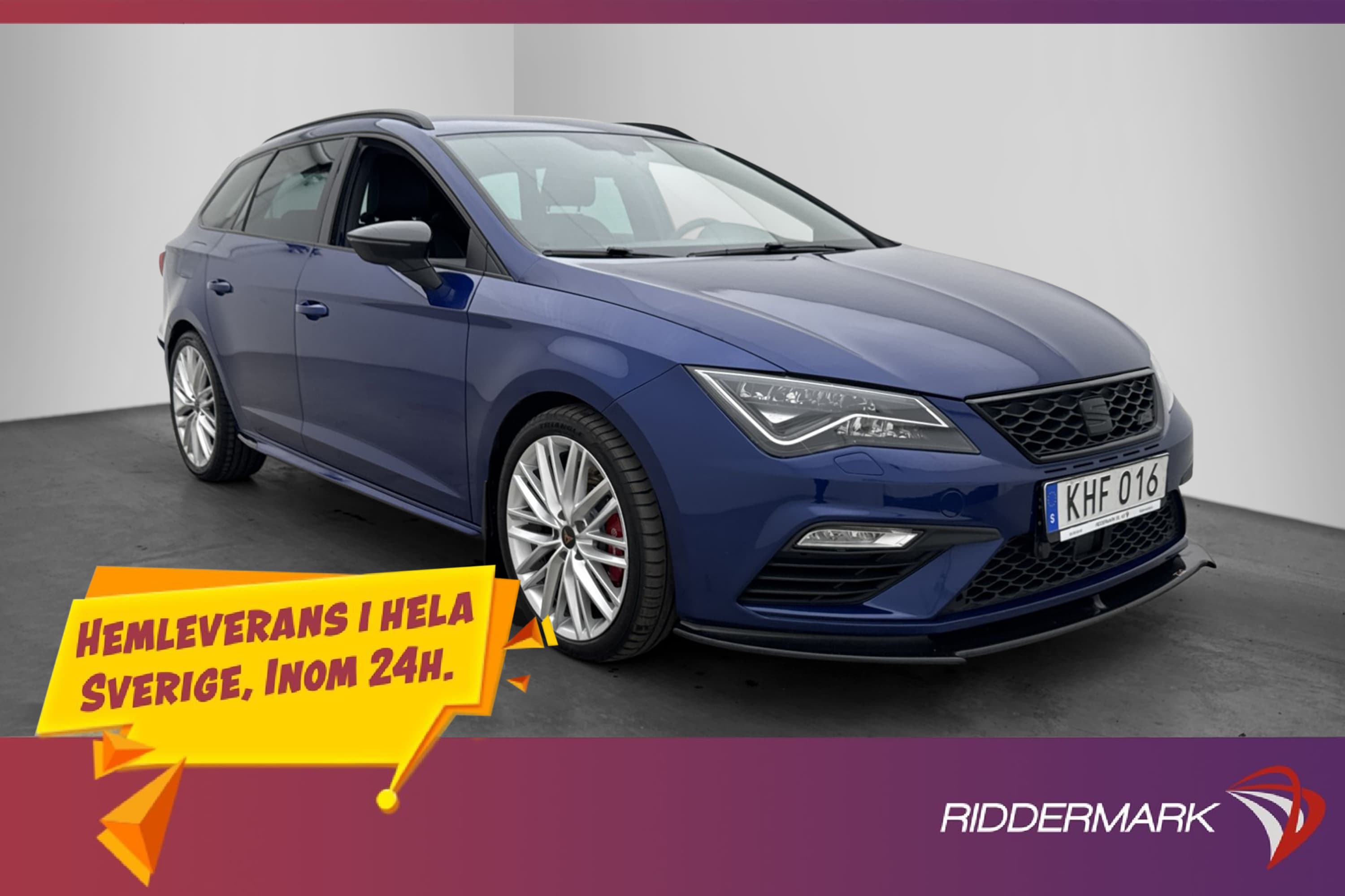 SEAT León Cupra ST 4Drive 300hk Halvskinn CarPlay Svensksåld