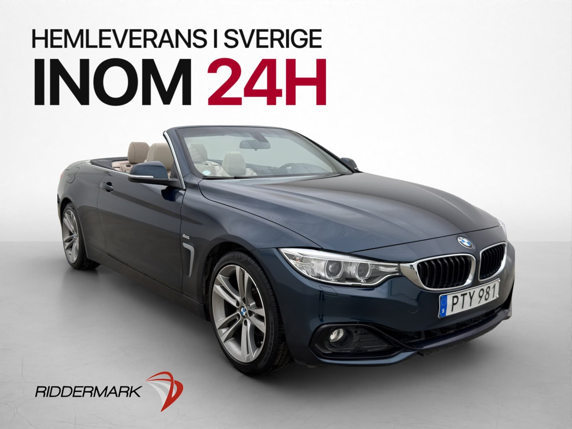 BMW 420 i Convertible Sport line Hardtop P-Sensorer Skinn