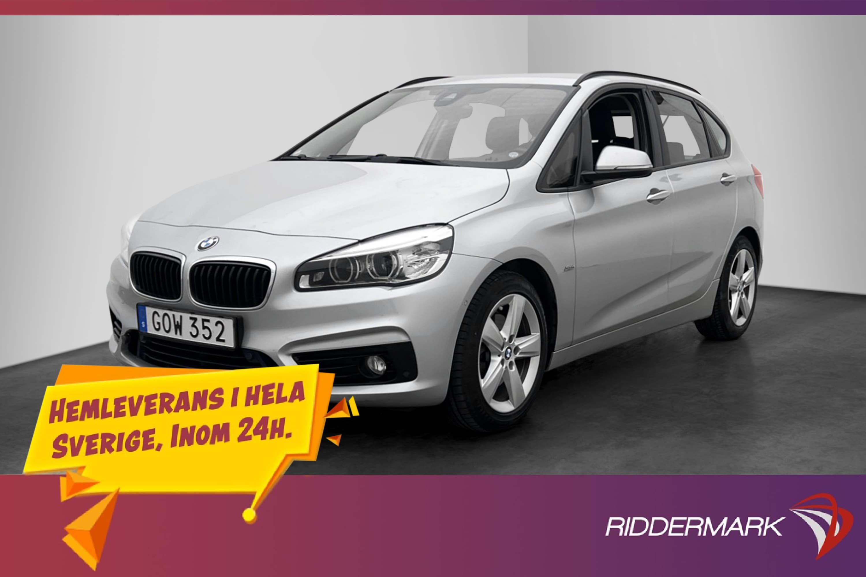 BMW 220d xDrive Active Tourer 190hk M&K-Värmare Drag Kamera