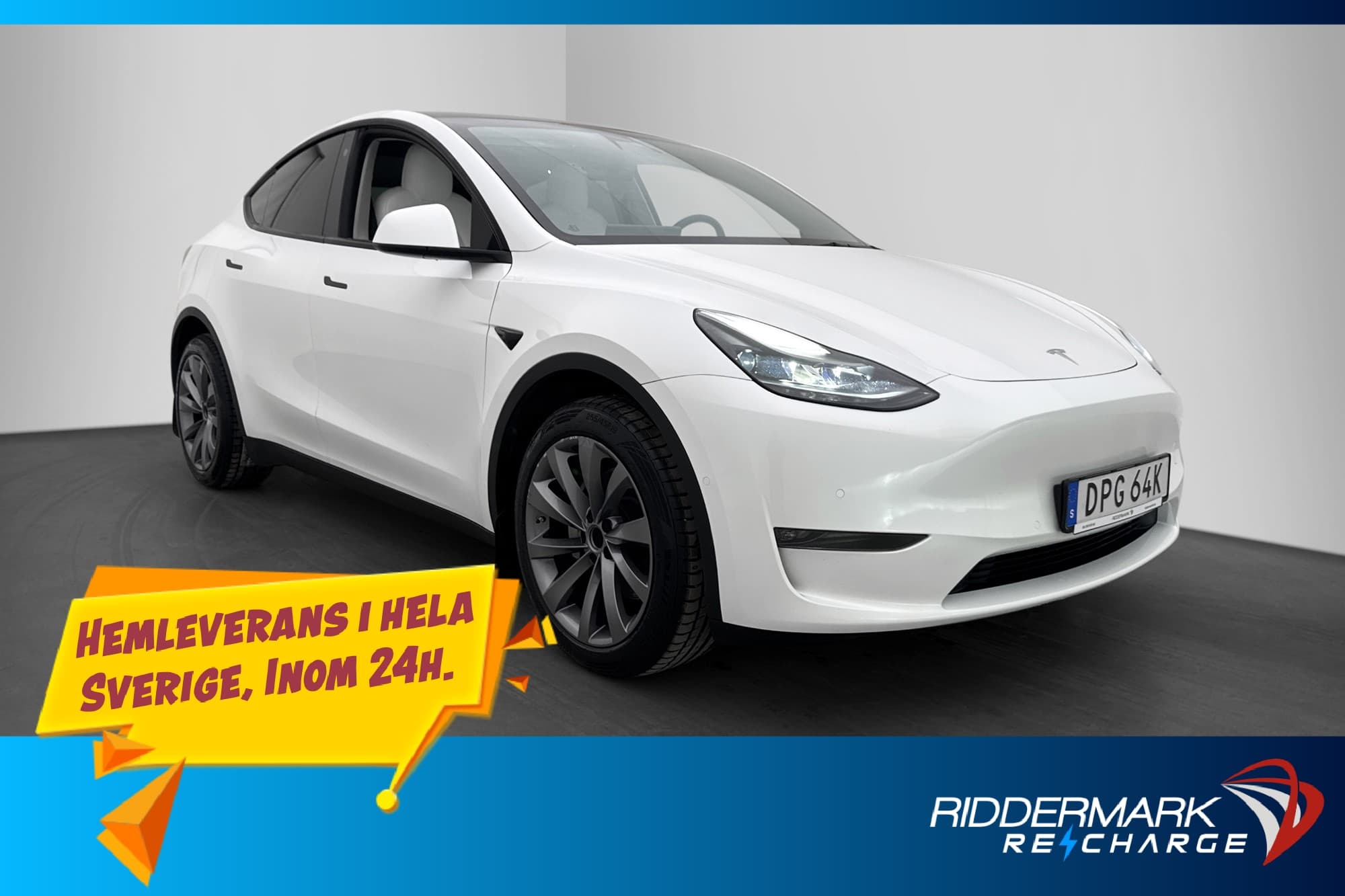 Tesla Model Y Long Range AWD Autopilot Drag Svensksåld