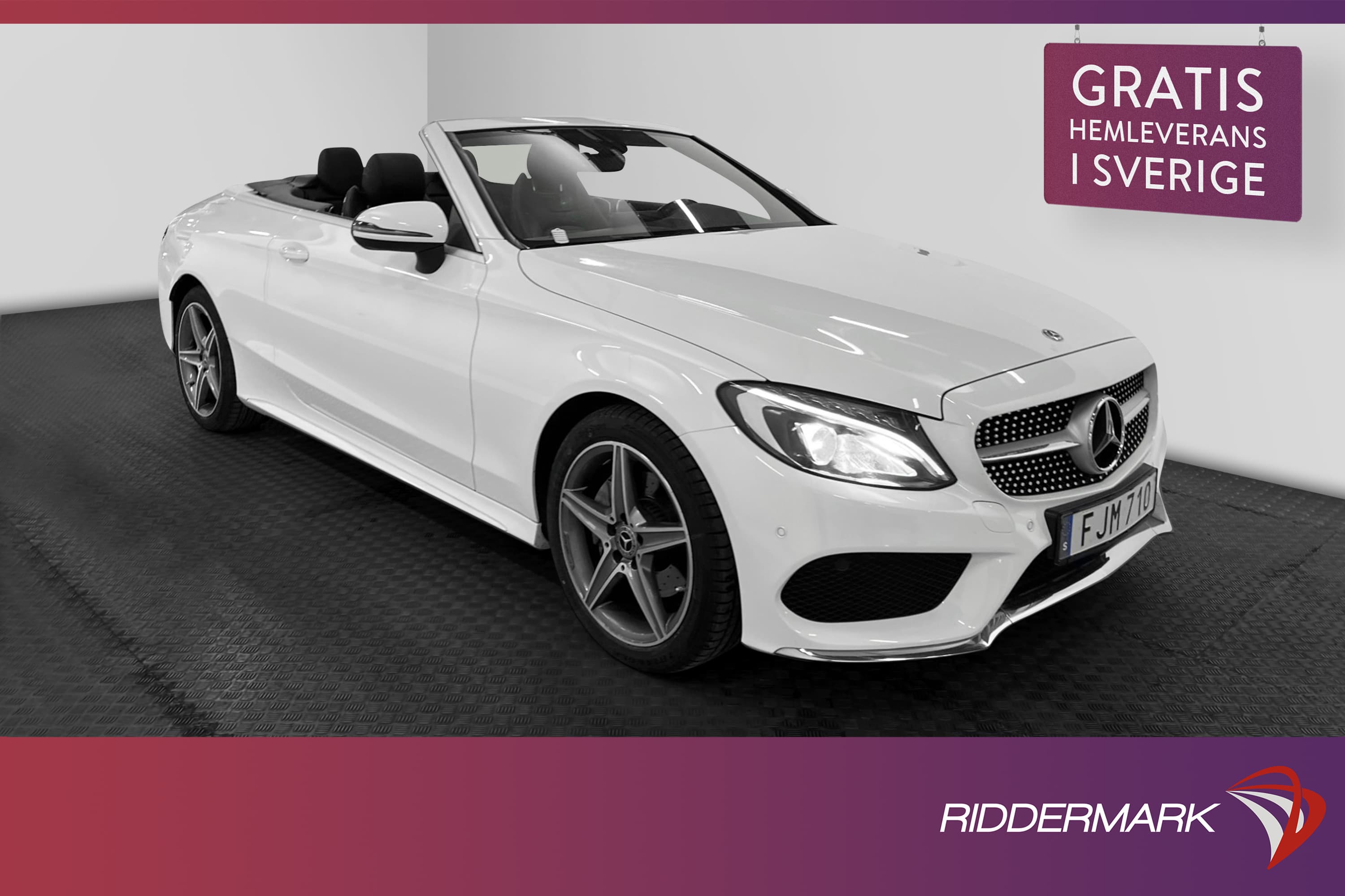 Mercedes-Benz C 200 Cabriolet 184hk AMG Kamera Skinn Navi