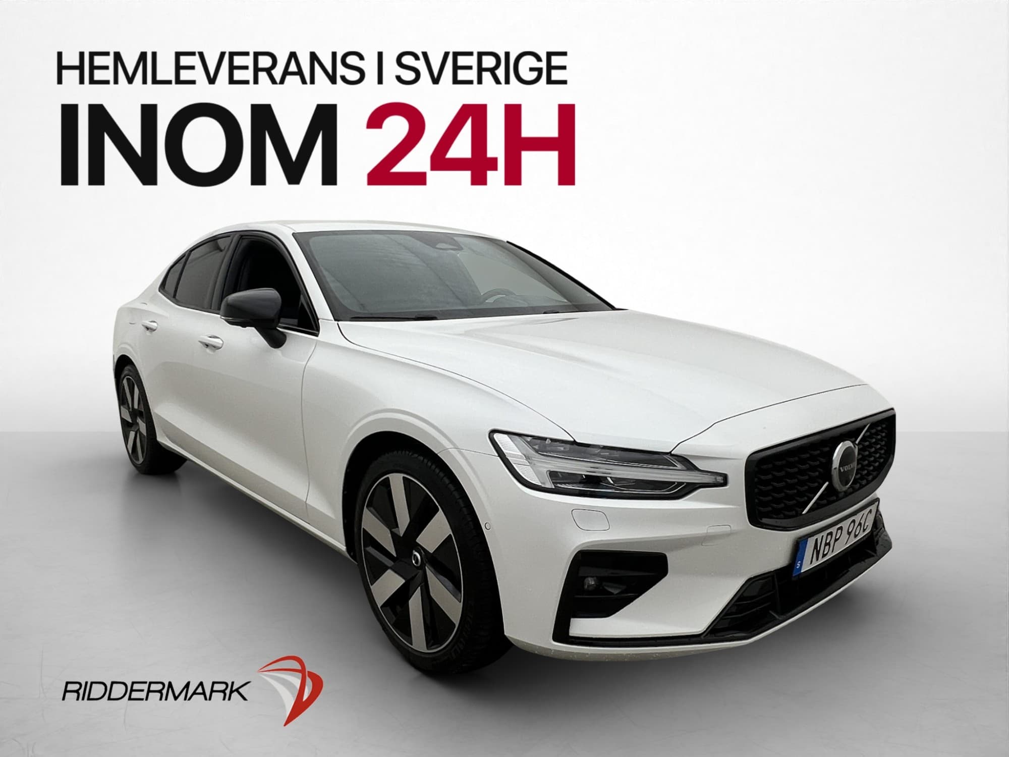 Volvo S60 B5 Plus Dark Drag Värmare H/K 360° Skinn Navi BLIS