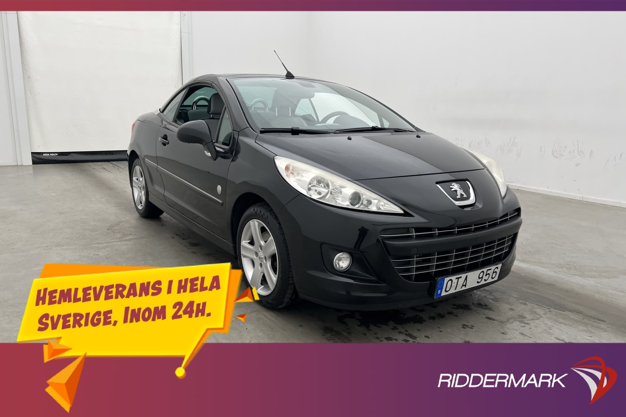 Peugeot 207 CC 1.6 VTI 120hk Farthållare Skinnklädsel 