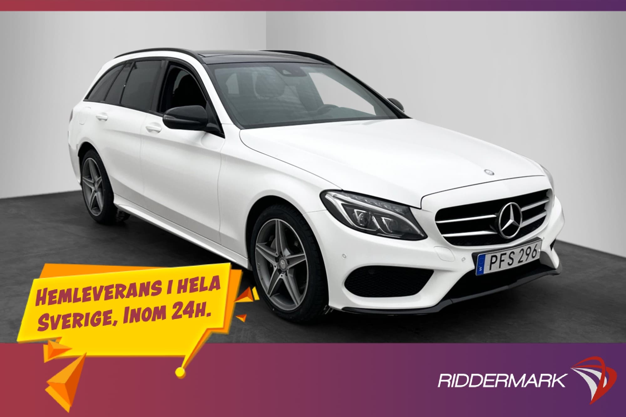 Mercedes-Benz C 220 T d 4MATIC Pano Burmester Skinn Kamera 