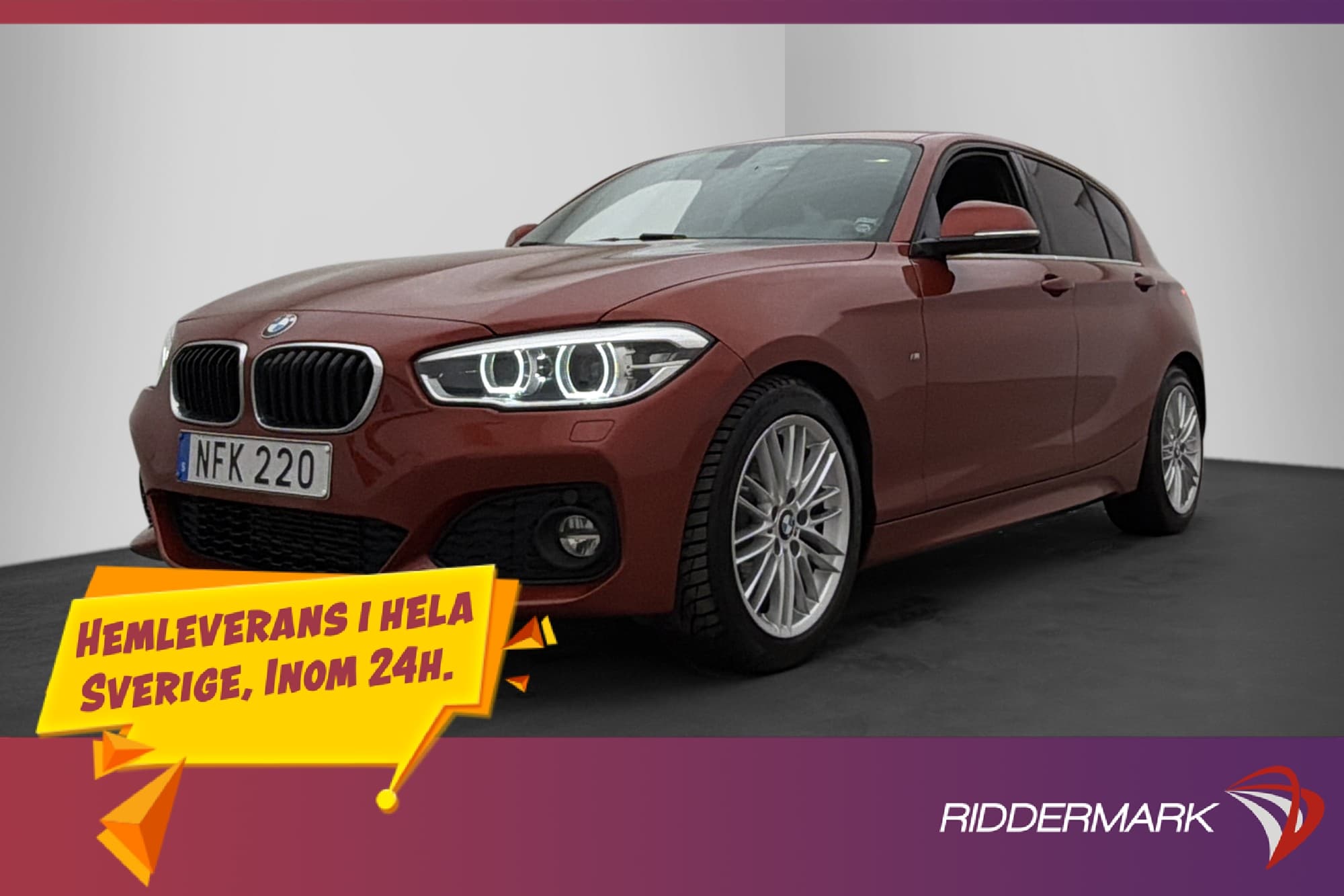 BMW 118i Steptronic 136hk M Sport P-Sensorer Skinnklädsel