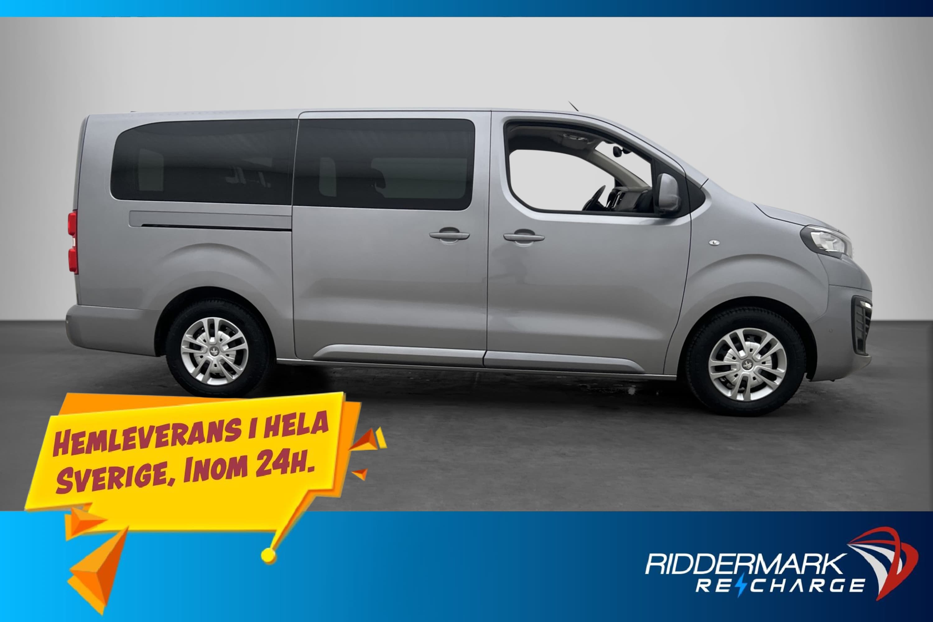 Peugeot e-Traveller Extra-Lång 2xDörr CARPLAY 9-Sits Moms