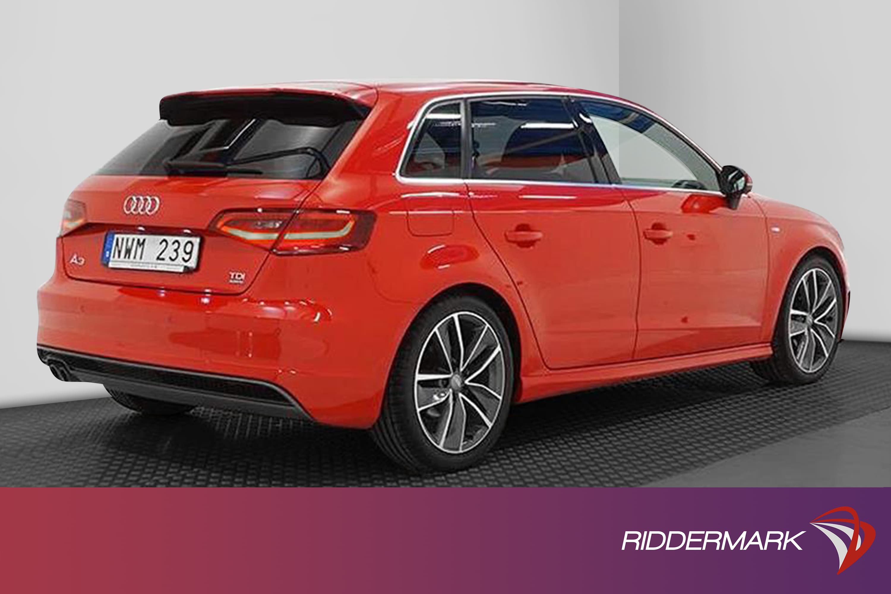 Audi A3 2.0 TDI 184hk Quattro S-Line M-värm 0.49l/milexteriör