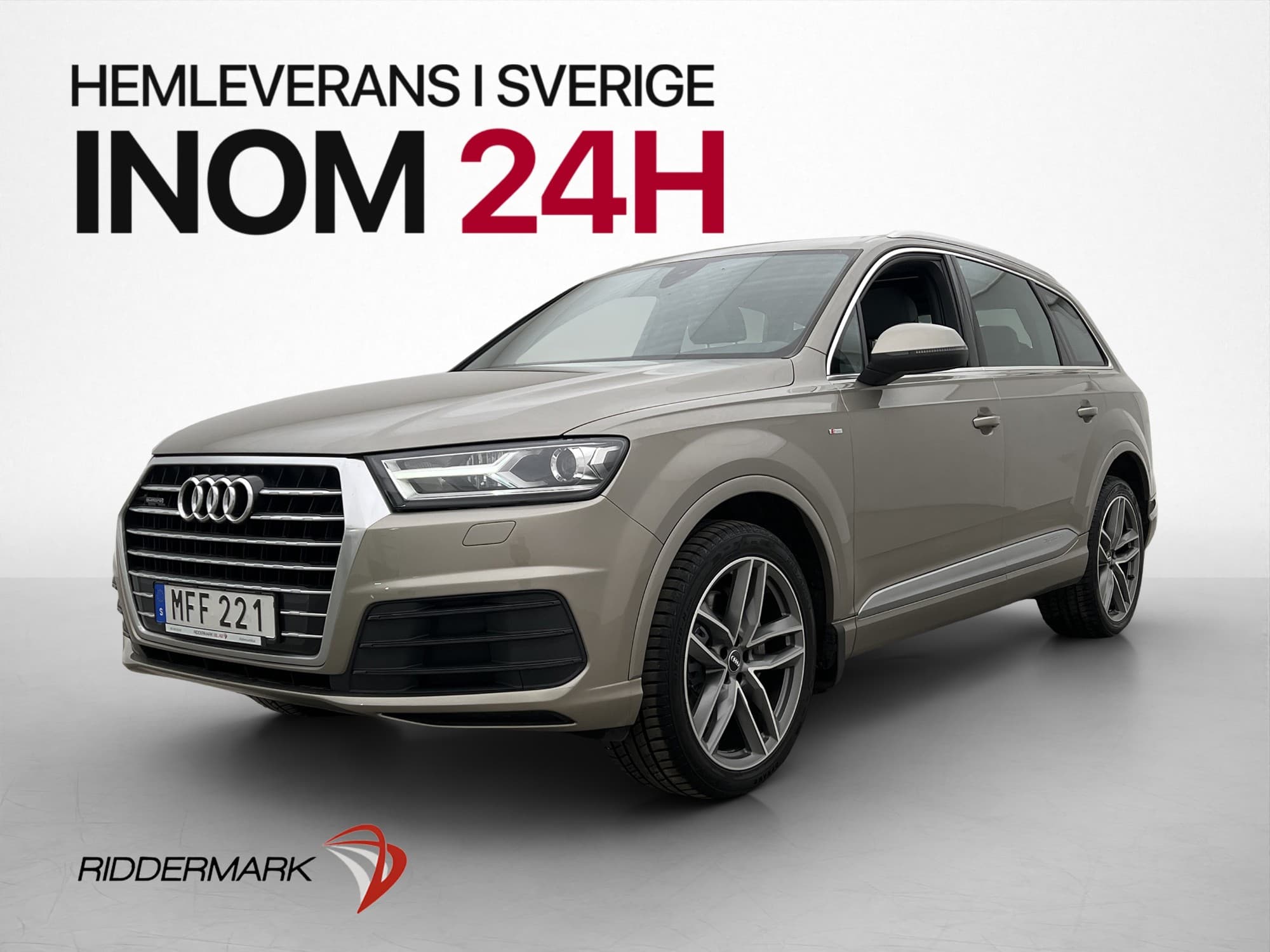 Audi Q7 TDI Q S Line 7-sits Cockpit Pano D-Värm BOSE 272hk