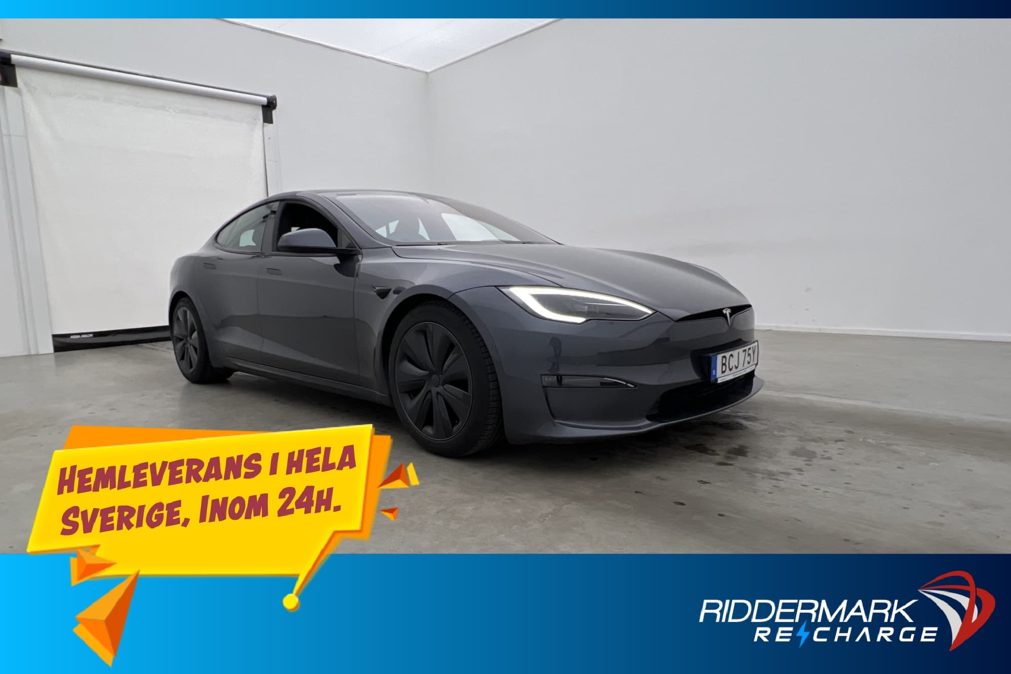 Tesla Model S AWD Luftfjädring Autopilot Yoke Sv.Såld MOMS