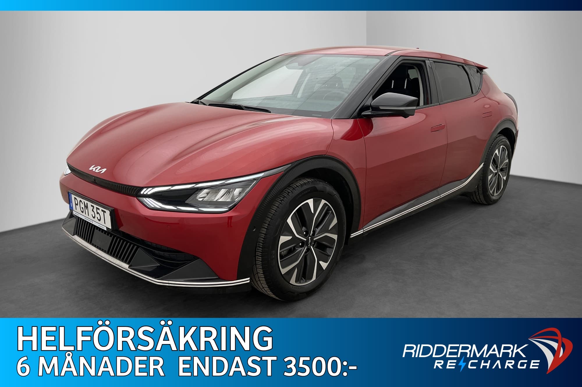Kia EV6 77.4 kWh 228hk PLUS 360°Kamera Skinn Rattvärme MOMS