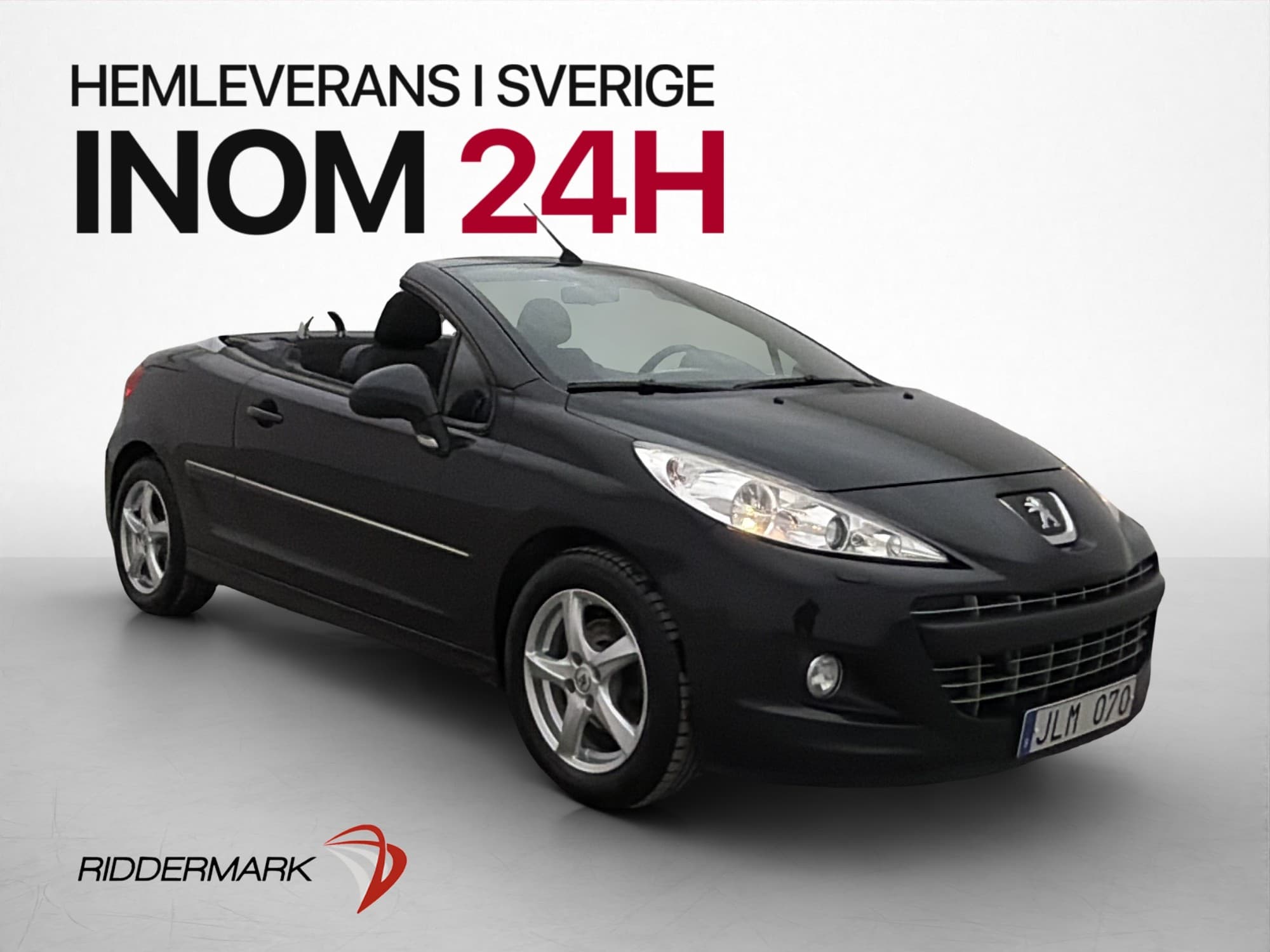 Peugeot 207 CC 1.6 VTi 120hk Cabriolet Hardtop M&K-Värmare