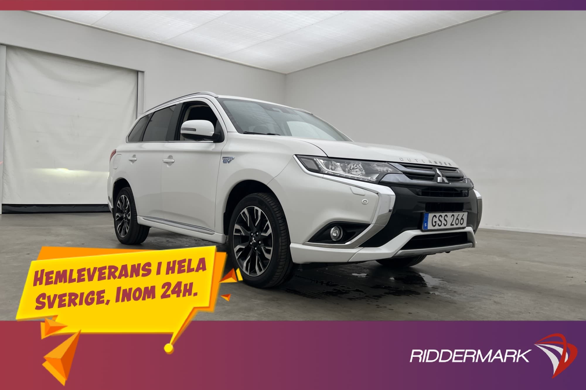 Mitsubishi Outlander PHEV Business 360° Rockford Drag Skinn