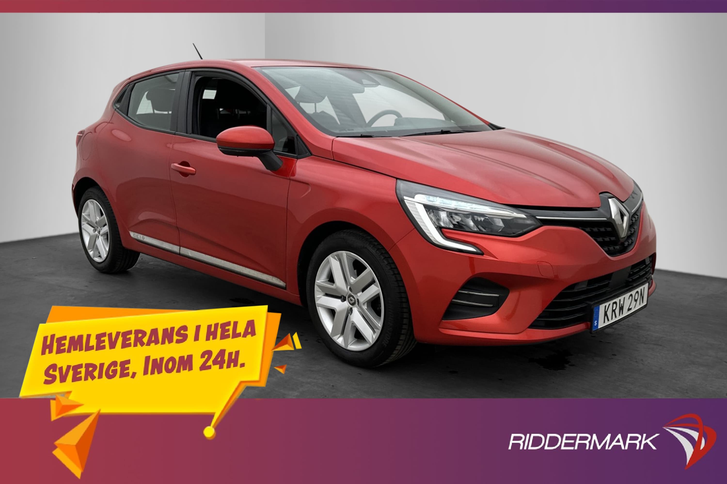 Renault Clio 1.0 91hk Zen Navigation P-Sensorer Bluetooth