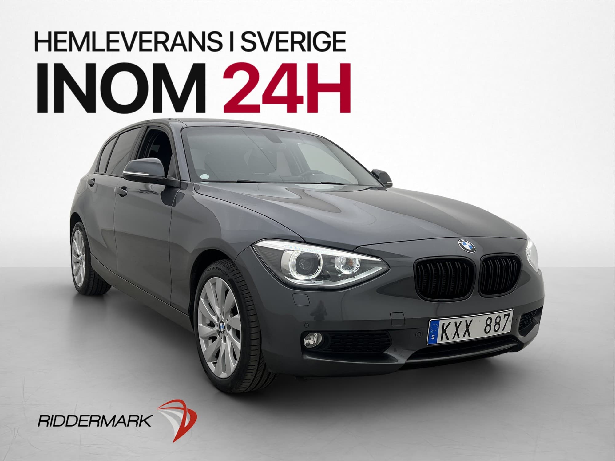 BMW 118 d 143hk Sport line Kamera Navi Skinn Elstolar