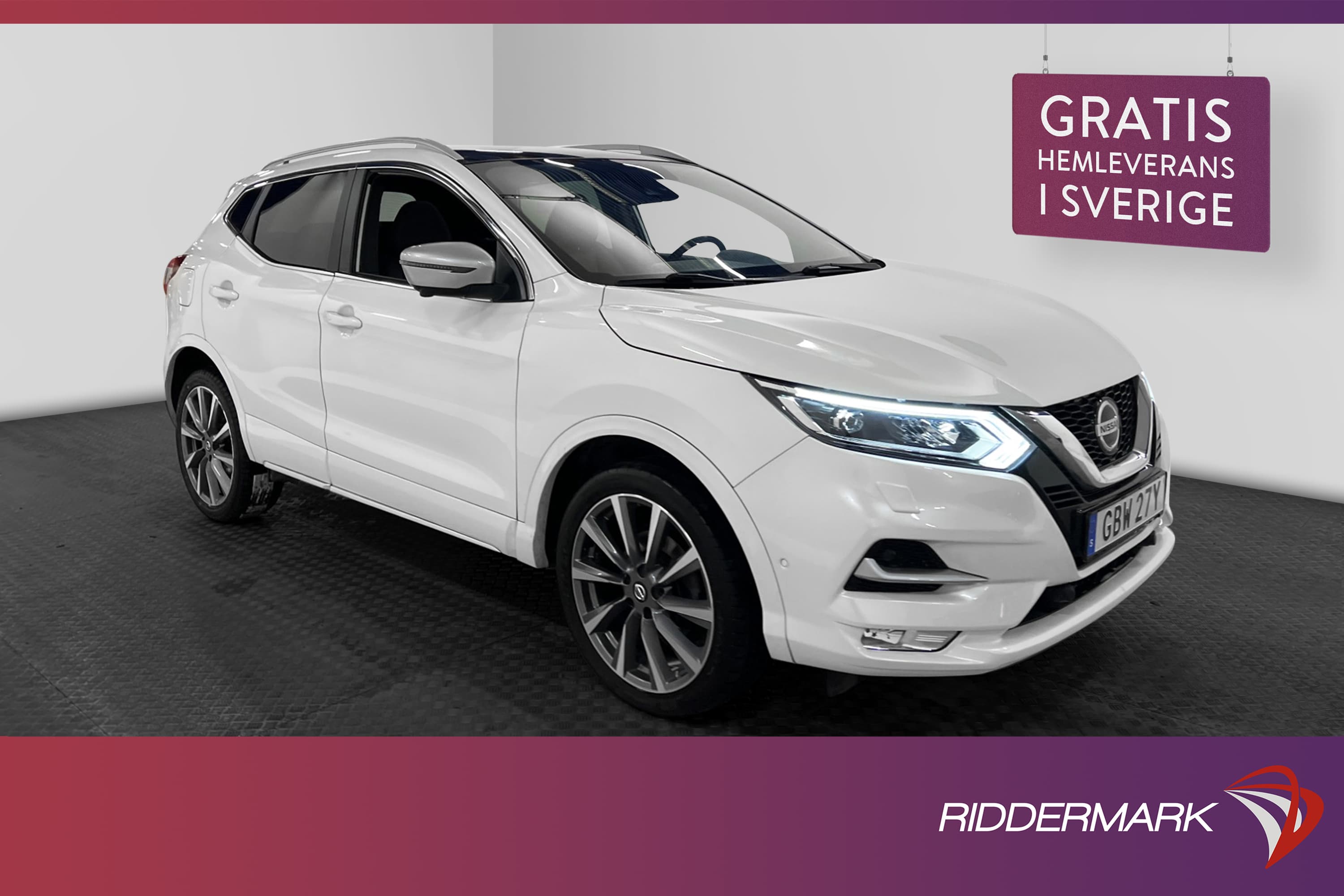 Nissan Qashqai 1.3 140hk Tekna+ Pano Kamera Skinn CarPlay