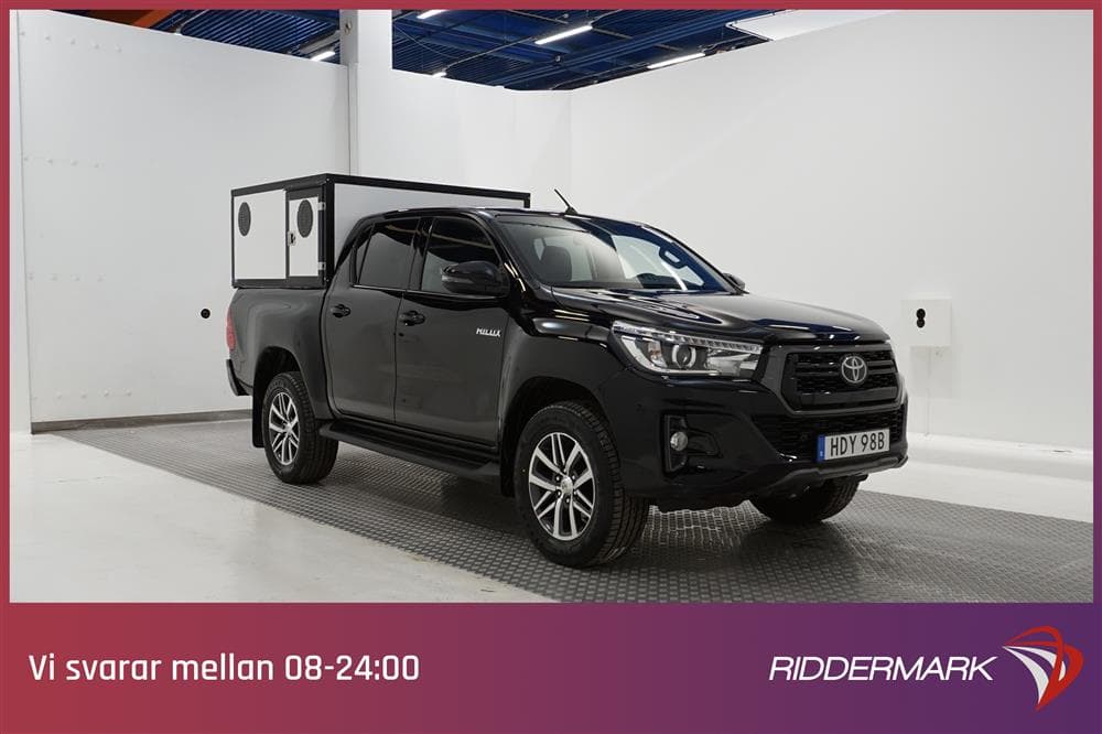 Toyota Hilux 2.4 D 4WD 150hk Hundkåpa Skinn Diff Aut Eu6