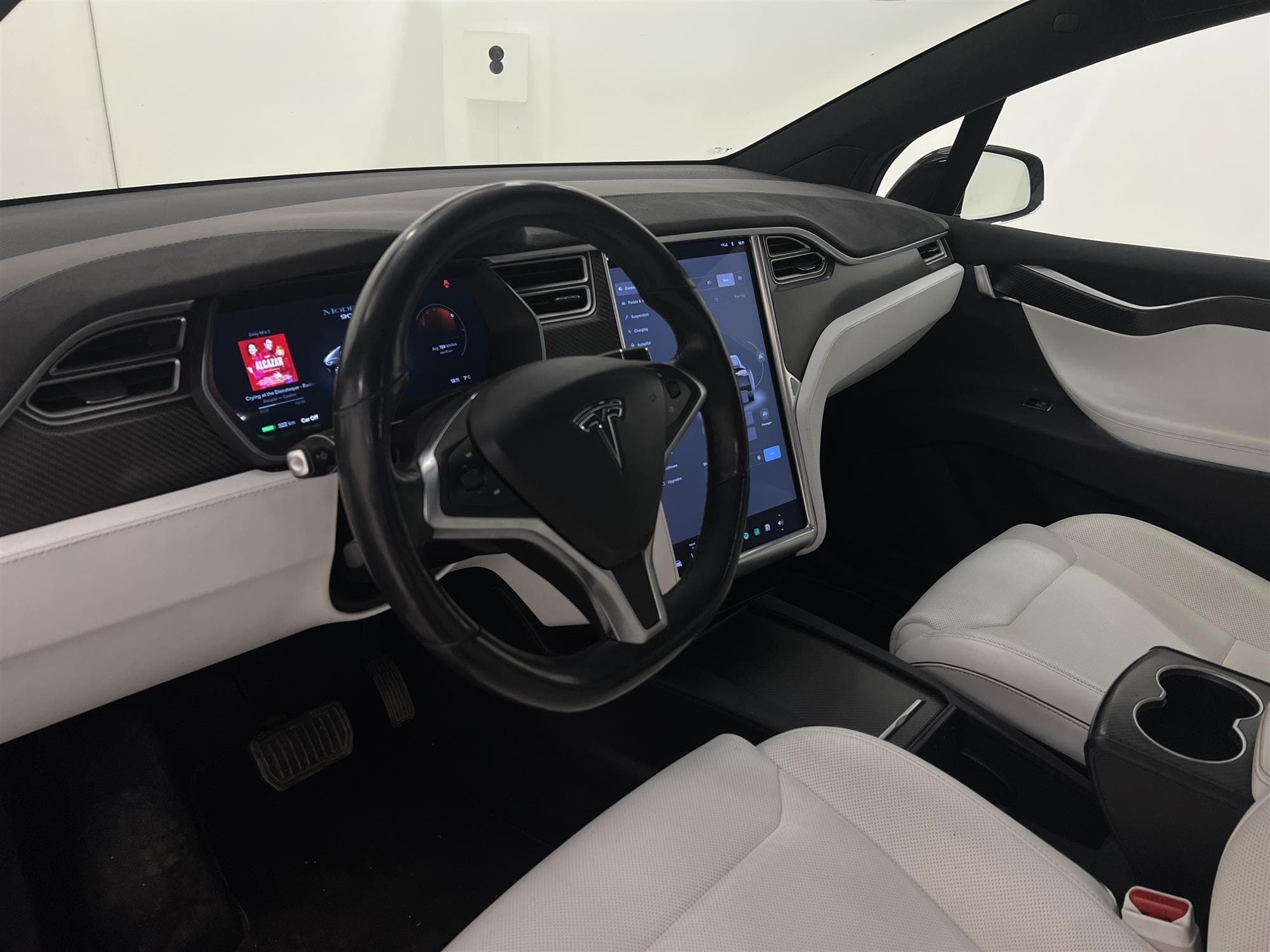 Tesla Model X 90D AWD 423hk 6Sits FRI SUPERCHARGE Drag Moms interiör