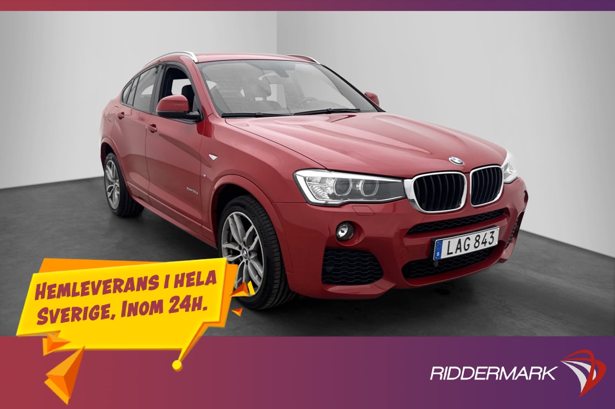 BMW X4 XDrive20d 190hk M Sport Navi Sportstolar Navi Drag