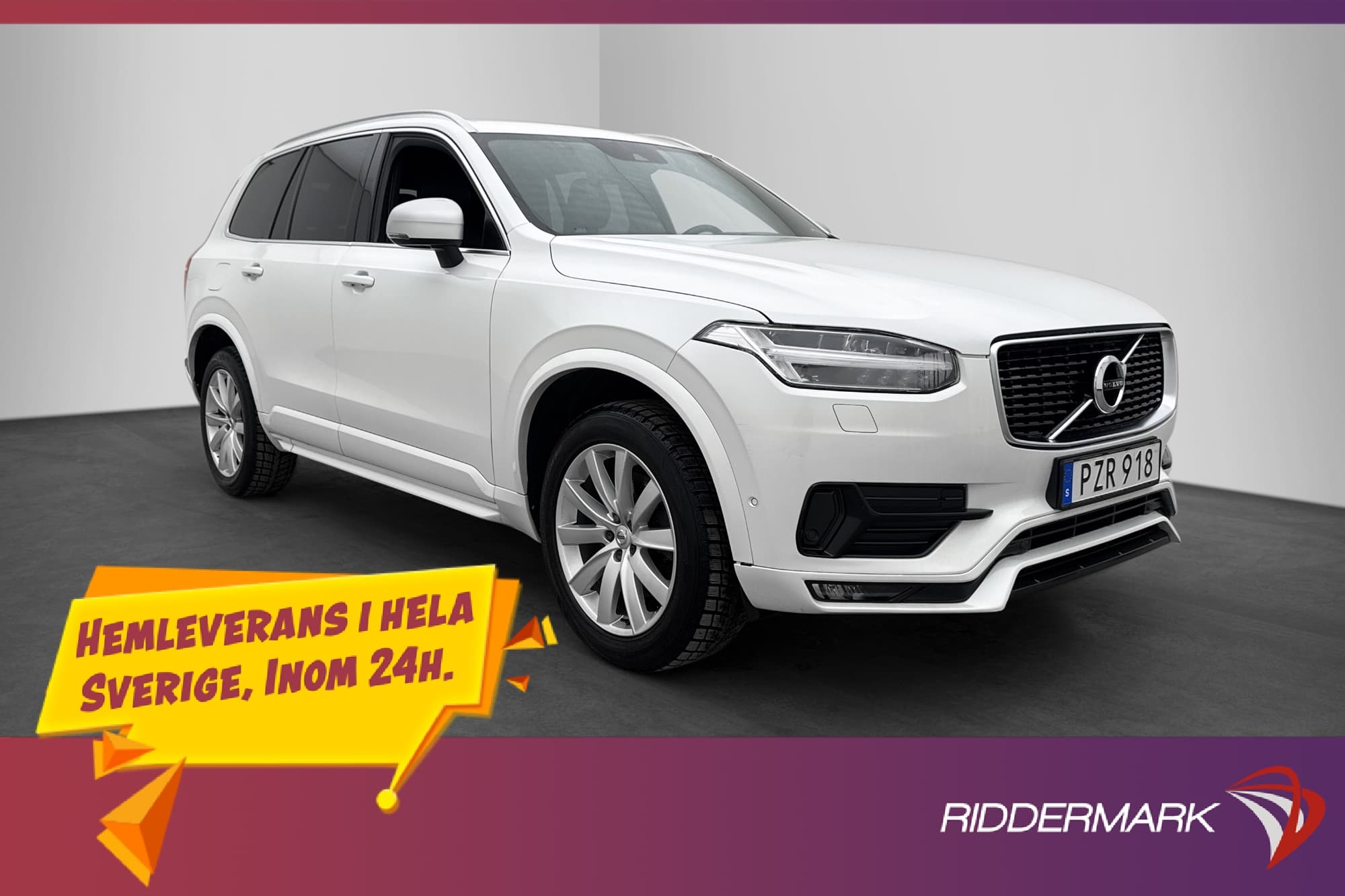 Volvo XC90 D5 AWD R-Design 7-Sits HUD Läder Kamera BLIS Navi