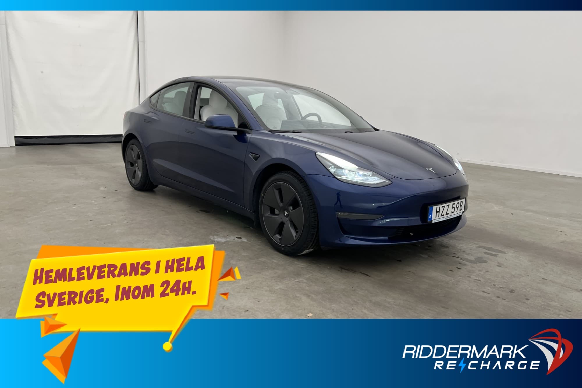 Tesla Model 3 Long Range AWD Autopilot Ljus interiör Sv.Såld