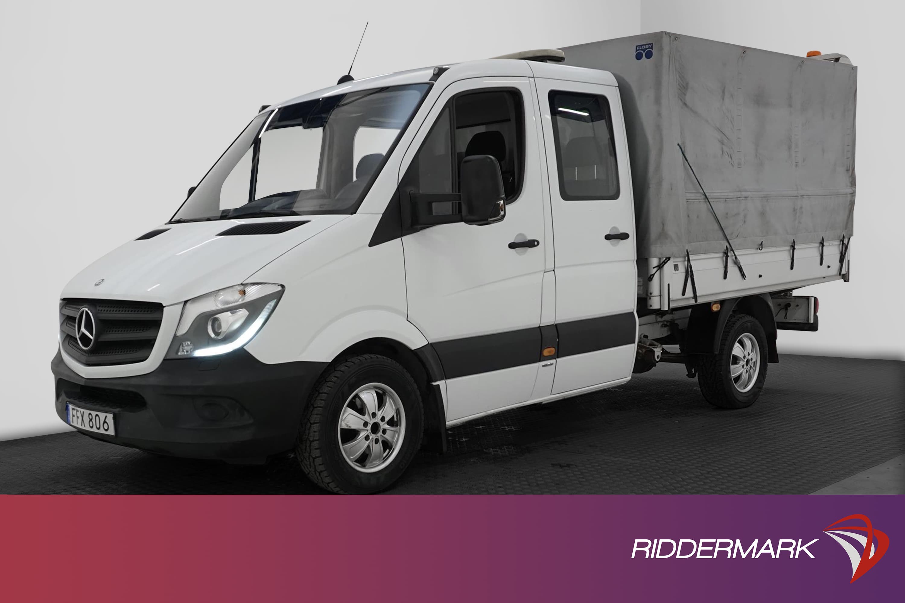 Mercedes-Benz Sprinter 319 190hk Drag Flakbil Värmare Moms
