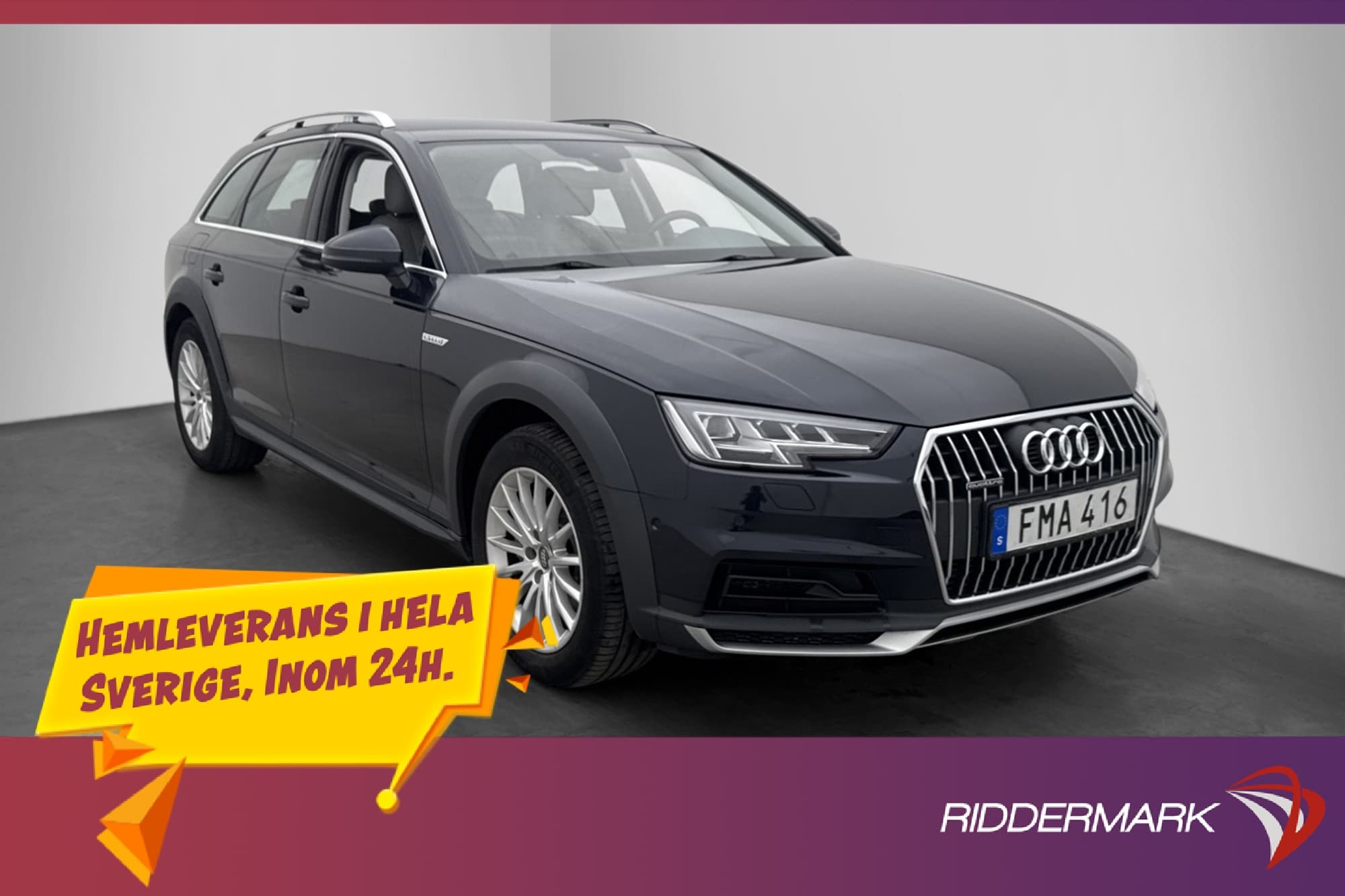 Audi A4 Allroad Q TDI V6 Proline Värmare Drag Skinn Cockpit