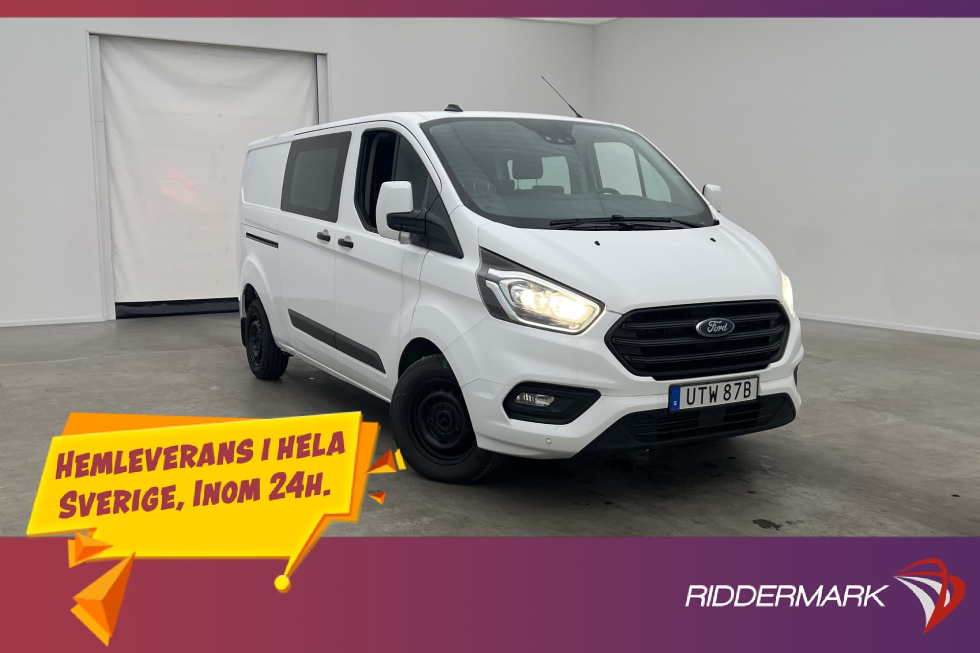 Ford Transit Custom CrewVan L2 Värmare Drag B-Kamera 6-Sits