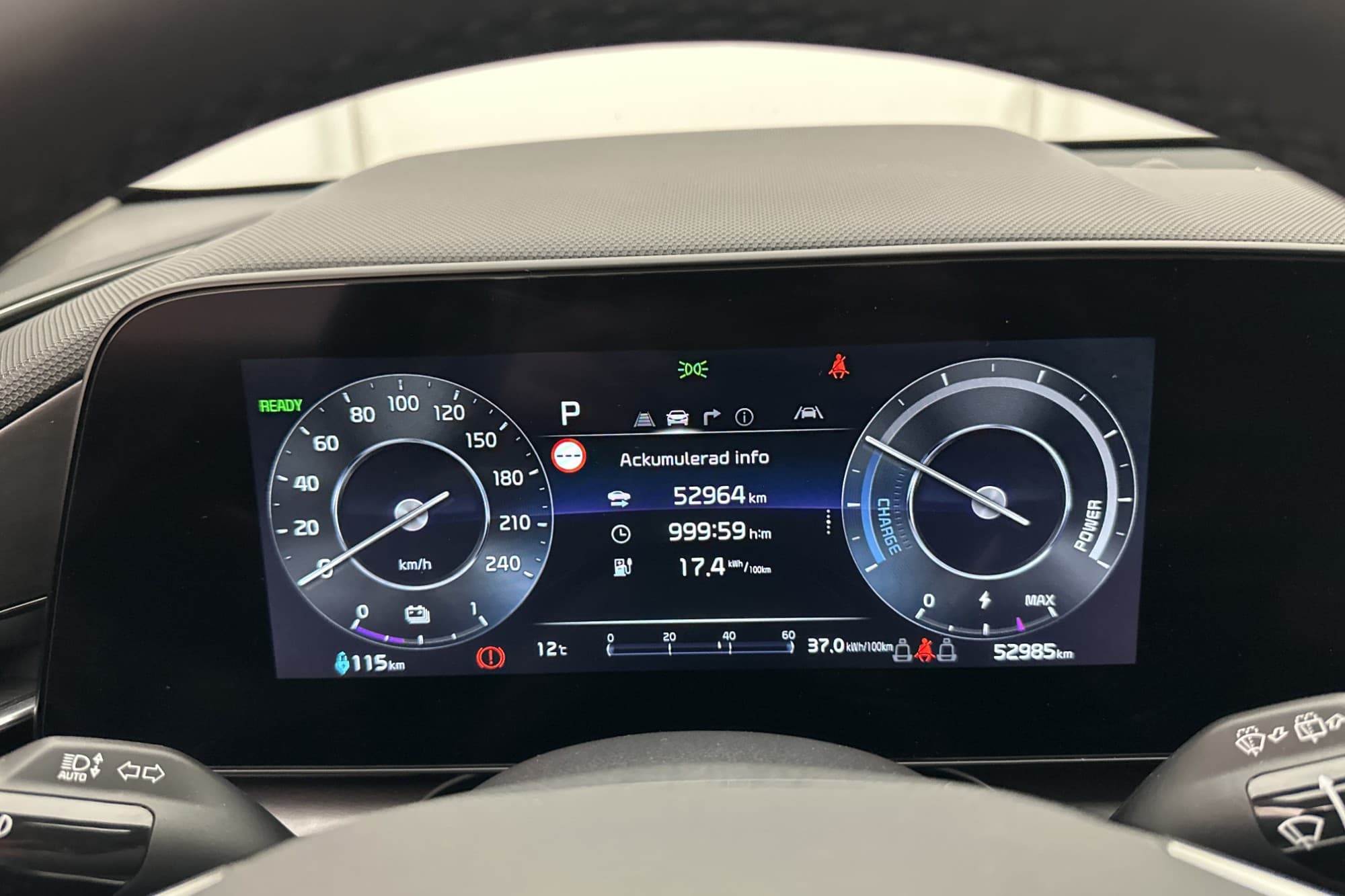 Kia Niro EV Advance Kamera Rattvärme CarPlay Adapt-fart MOMS