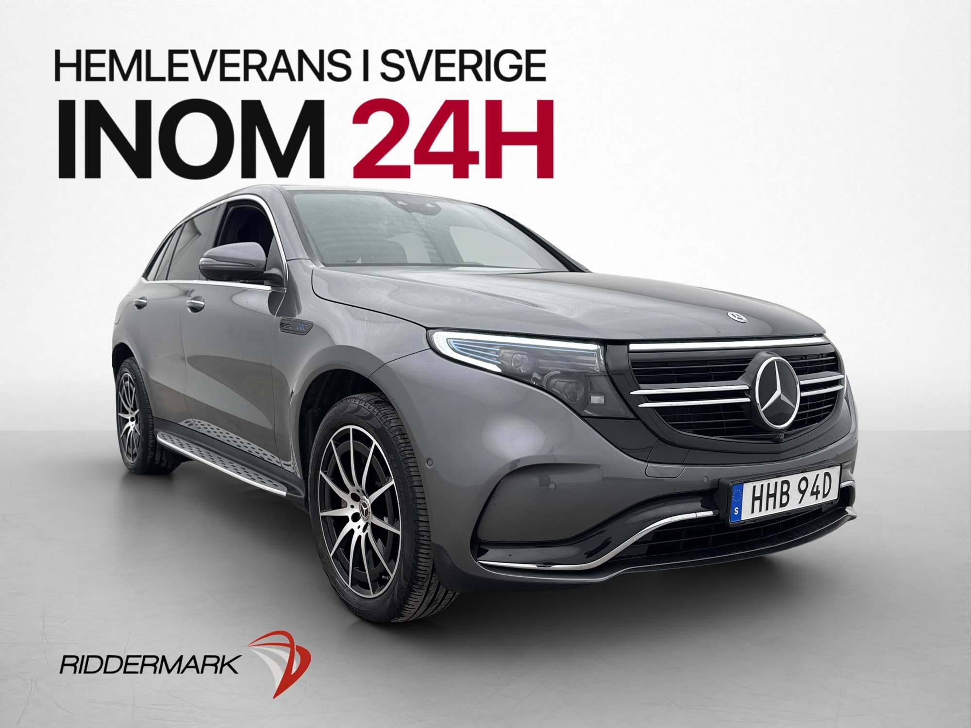 Mercedes-Benz EQC 400 AMG Panorama HUD Värmare 360° Drag