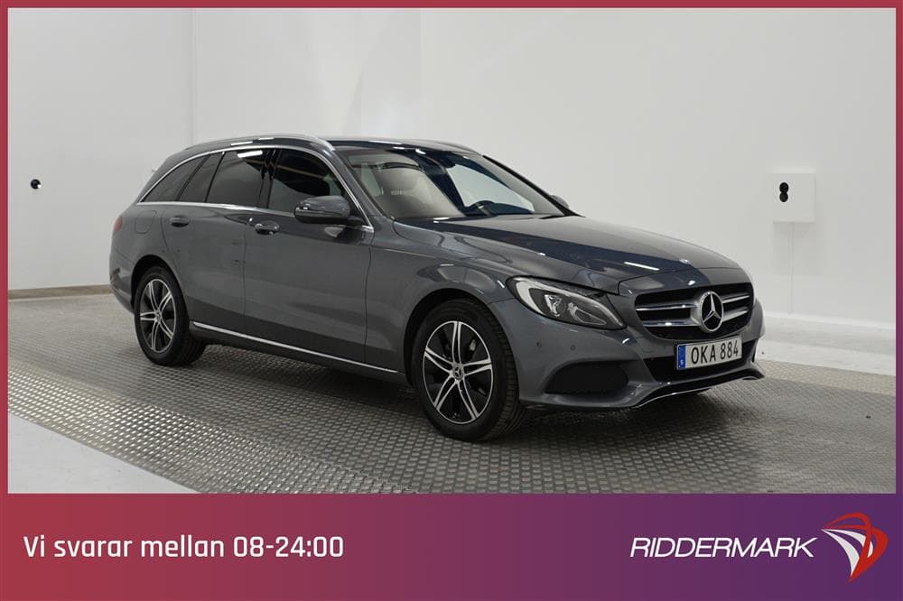 Mercedes-Benz C 220 d 4M 170hk Drag Halvskinn PDC