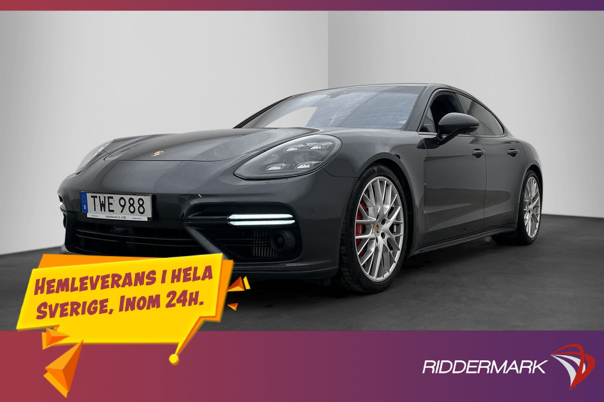 Porsche Panamera Turbo V8 550hk Burmester PASM Se utrustning