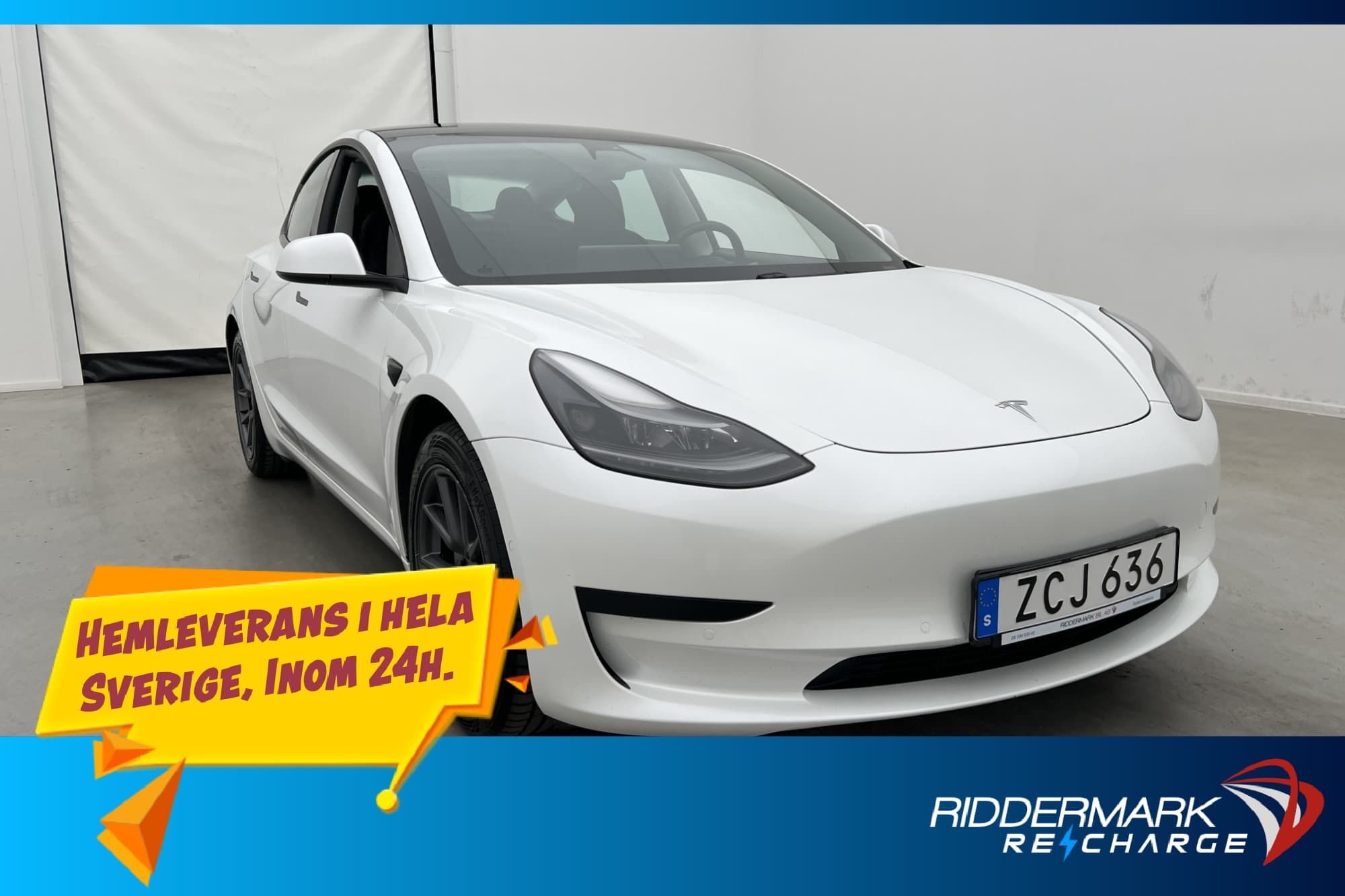 Tesla Model 3 Standard Range Plus Autopilot Svensksåld