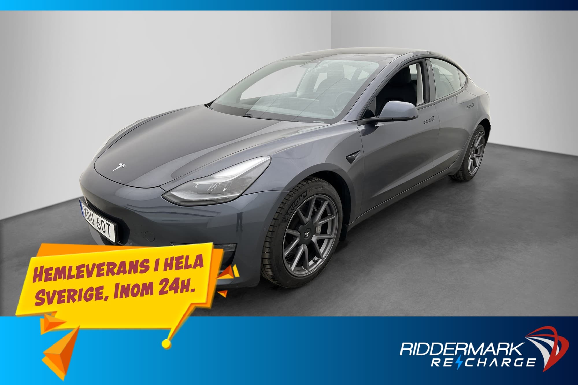 Tesla Model 3 Long Range AWD Autopilot Svensksåld MOMS