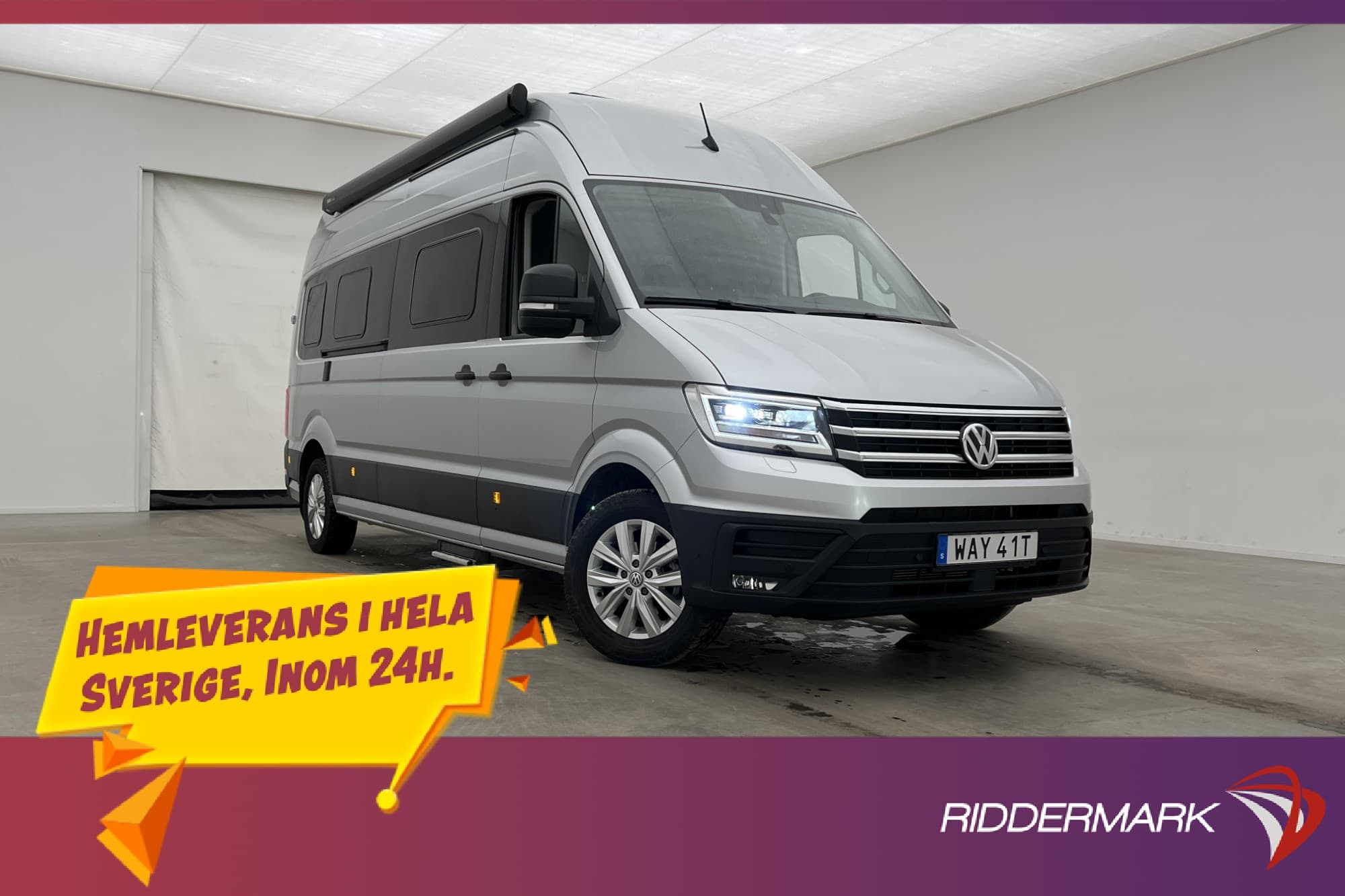 Volkswagen Grand California 680 177hk Värm Drag Säng Toalett