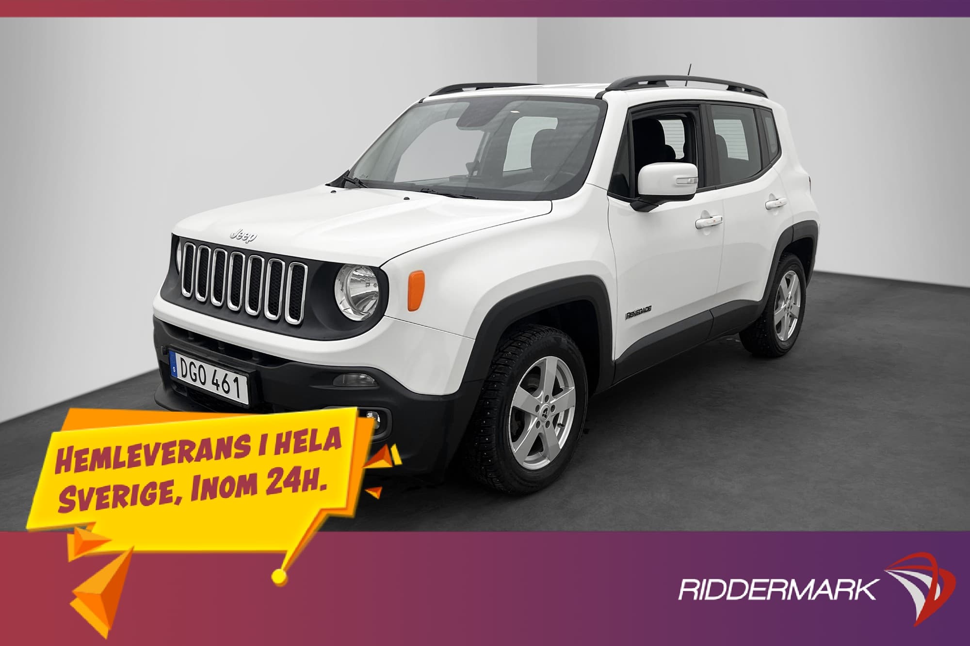 Jeep Renegade 1.4 140hk Longitude M-Värmare Rattvärme Drag