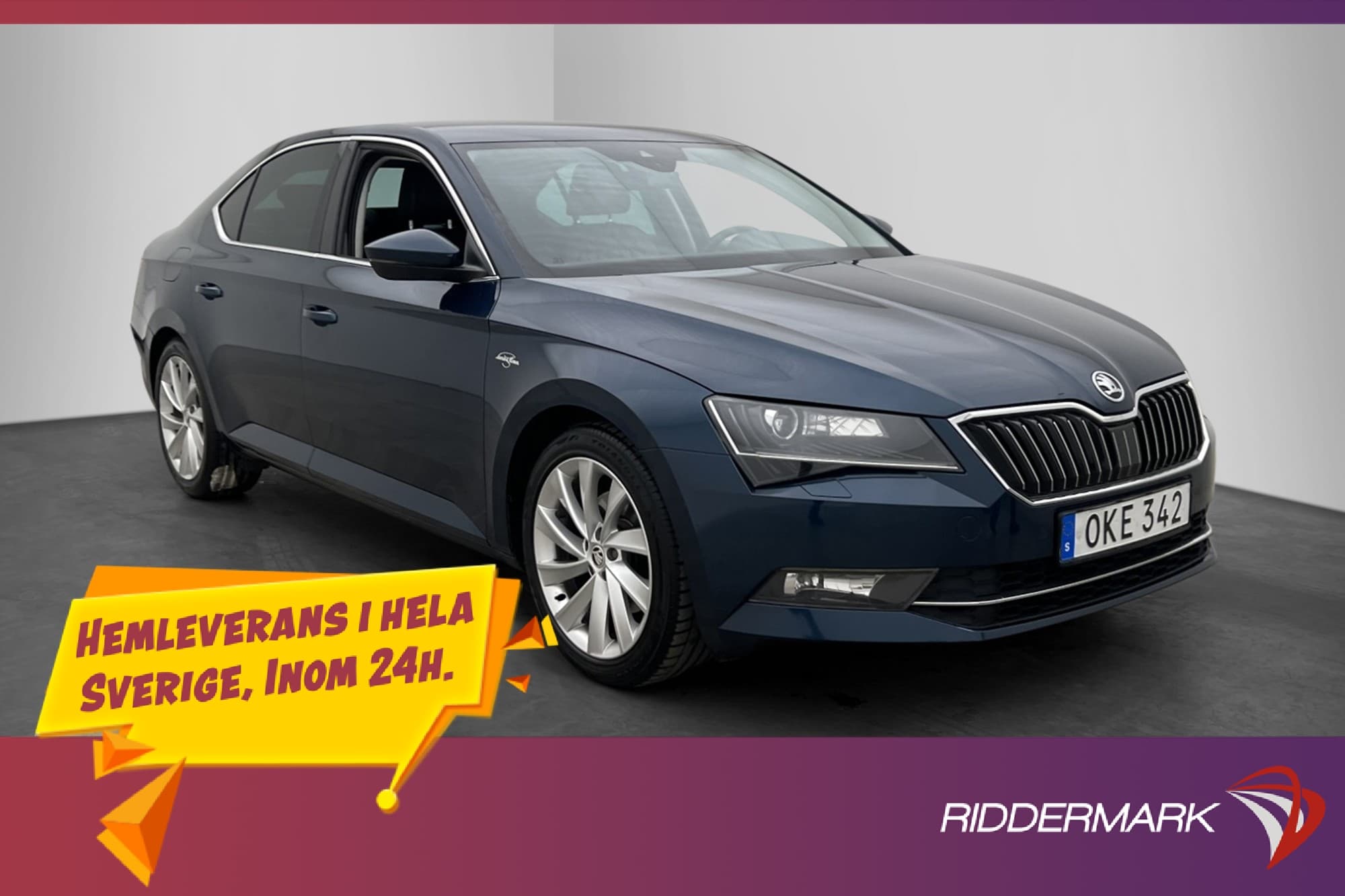 Skoda Superb 1.8 TSI L&K Värmare Kamera Drag Canton Skinn