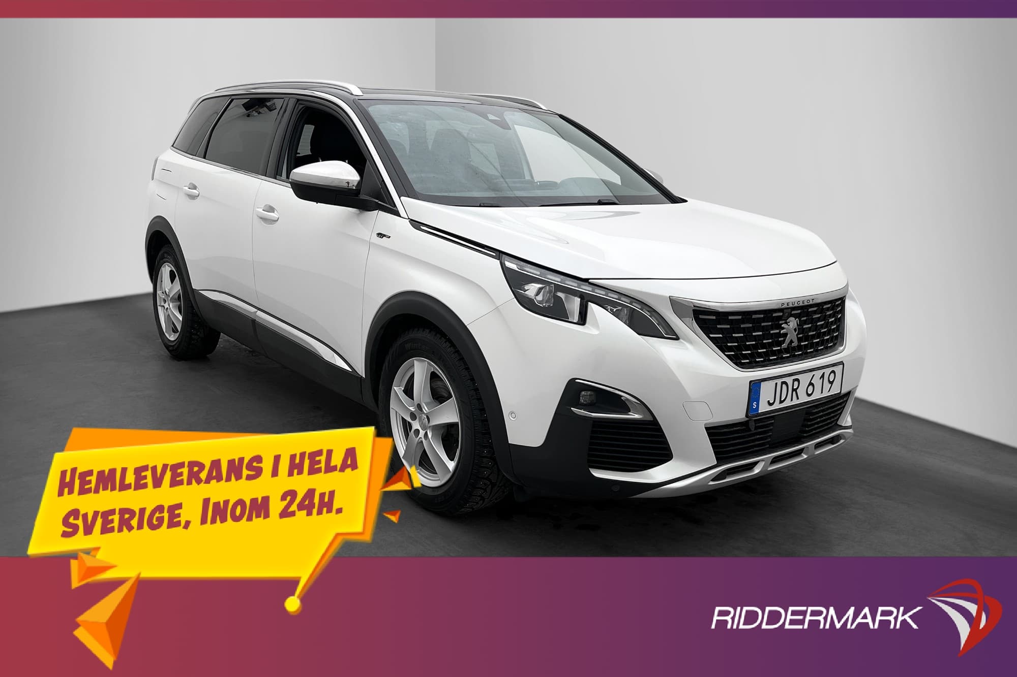 Peugeot 5008 GT-Line 2.0 177hk 7-Sits Pano Navi Drag 