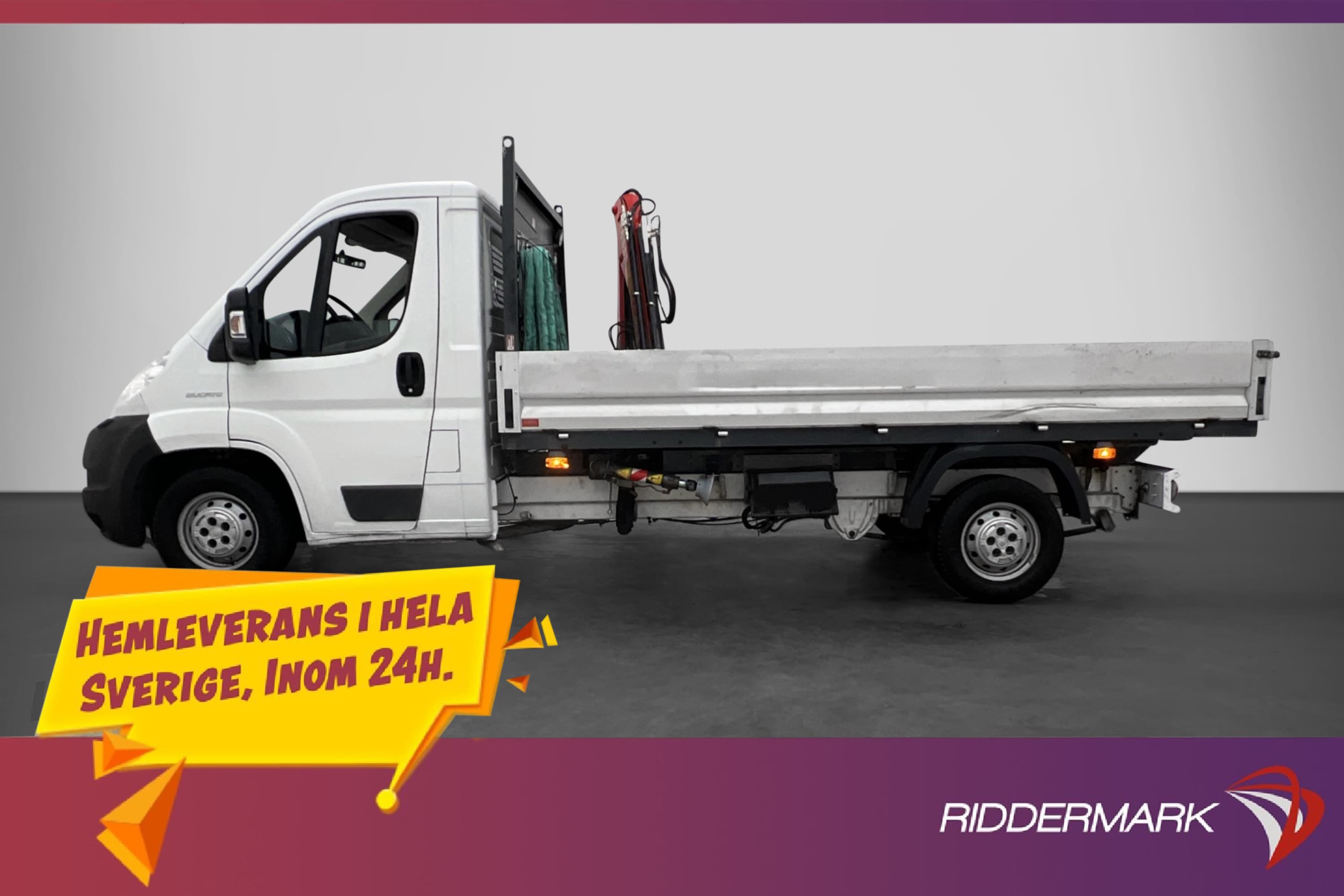Fiat Ducato FLAKBIL/KRANBIL 2.3 Ny-Kamrem Värmare MOMS