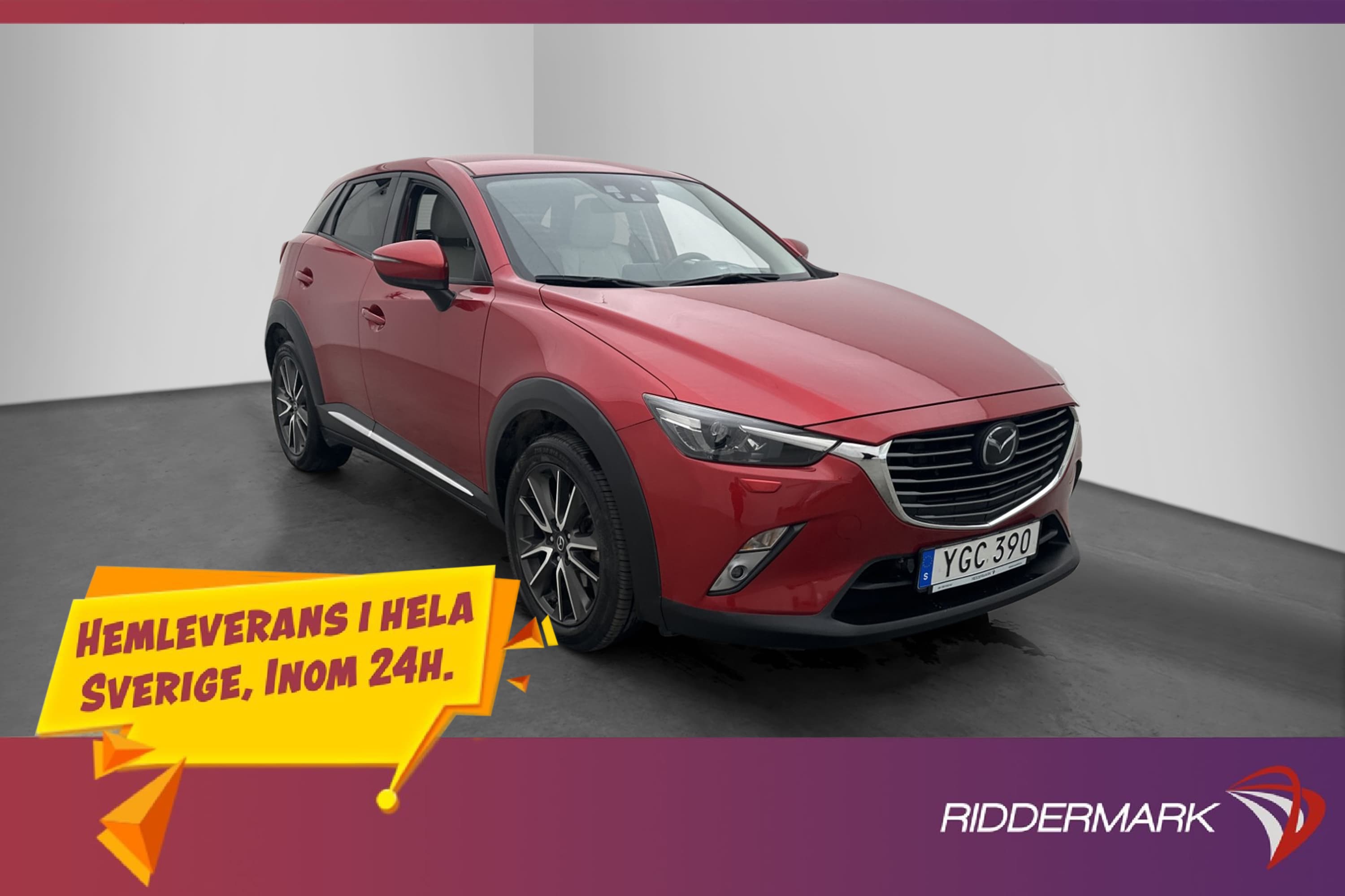 Mazda CX-3 1.5 105hk AWD Optimum Drag HuD Kamera Adaptiv