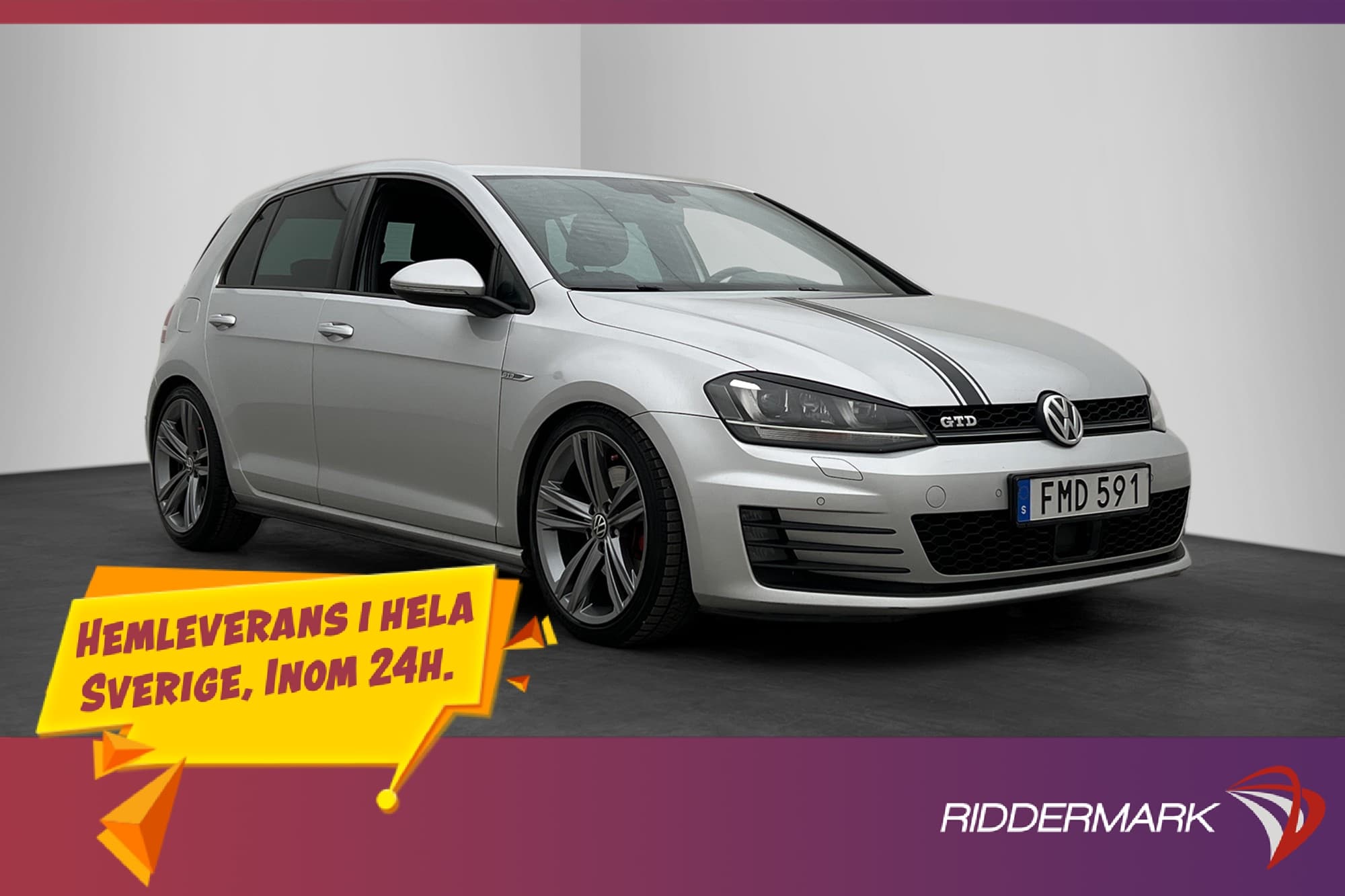 Volkswagen Golf 2.0 TDI GTD Värmare Adapt-fart CarPlay