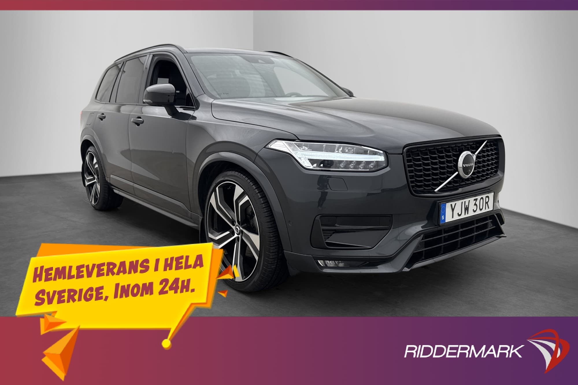 Volvo XC90 B5 AWD 235hk 7Sits R-Design Pano B&W Luftfjädring