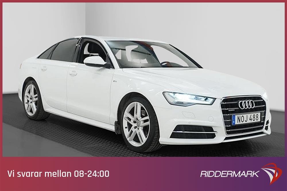 Audi A6 2.0 TDI 190hk Quattro S-Line Värmare Dragkrok Matrixexteriör