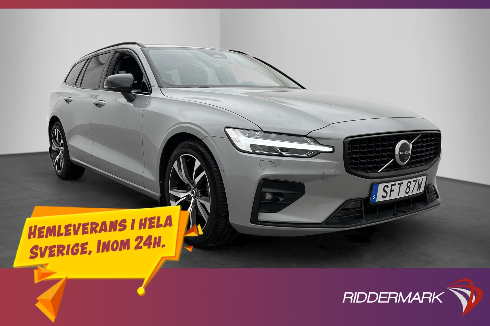 Volvo V60 B4 197hk Plus Dark Värmare Skinn CarPlay 360° Drag