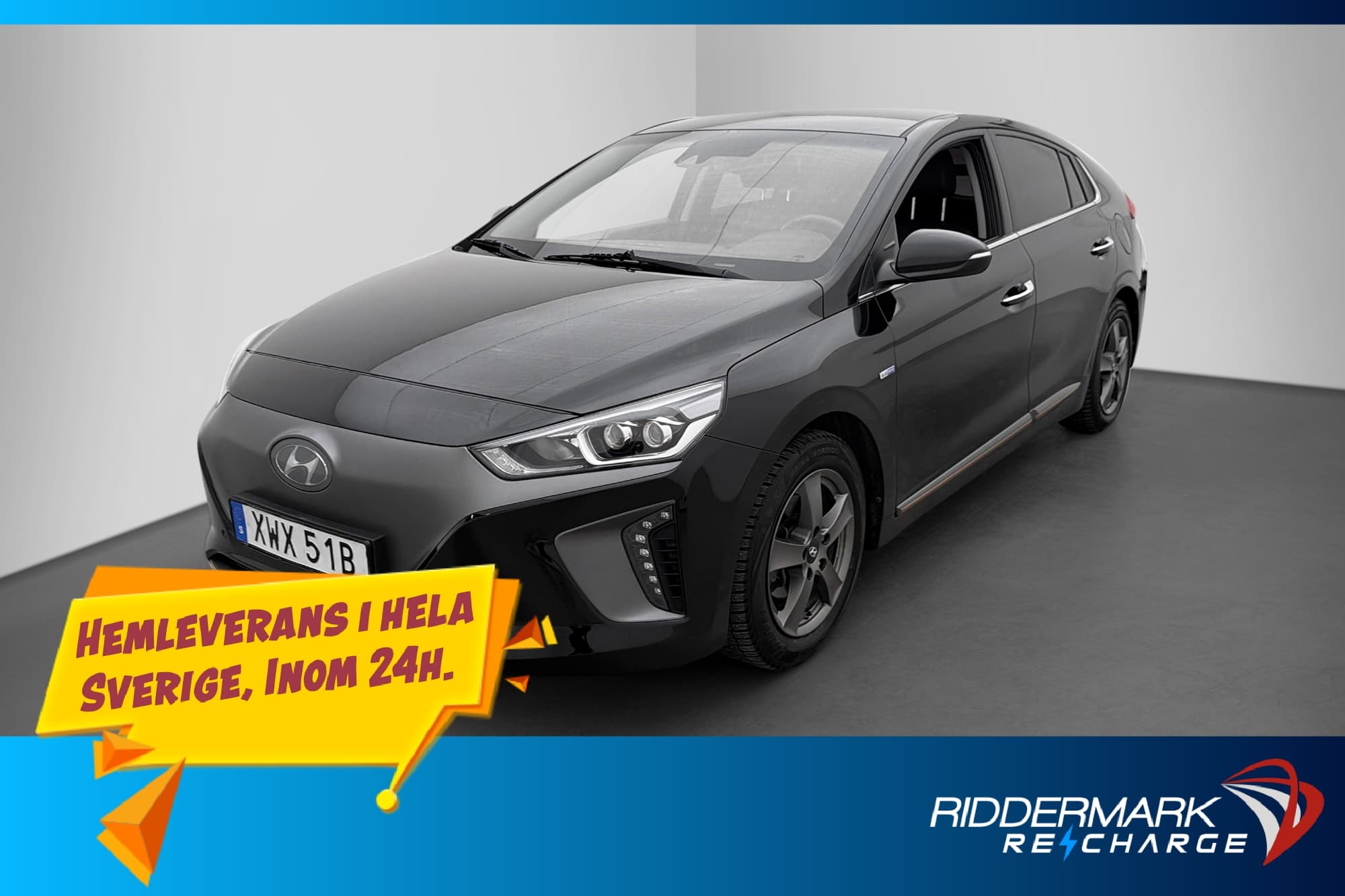 Hyundai IONIQ Electric 28 kWh Premium Plus Skinn Kamera Navi