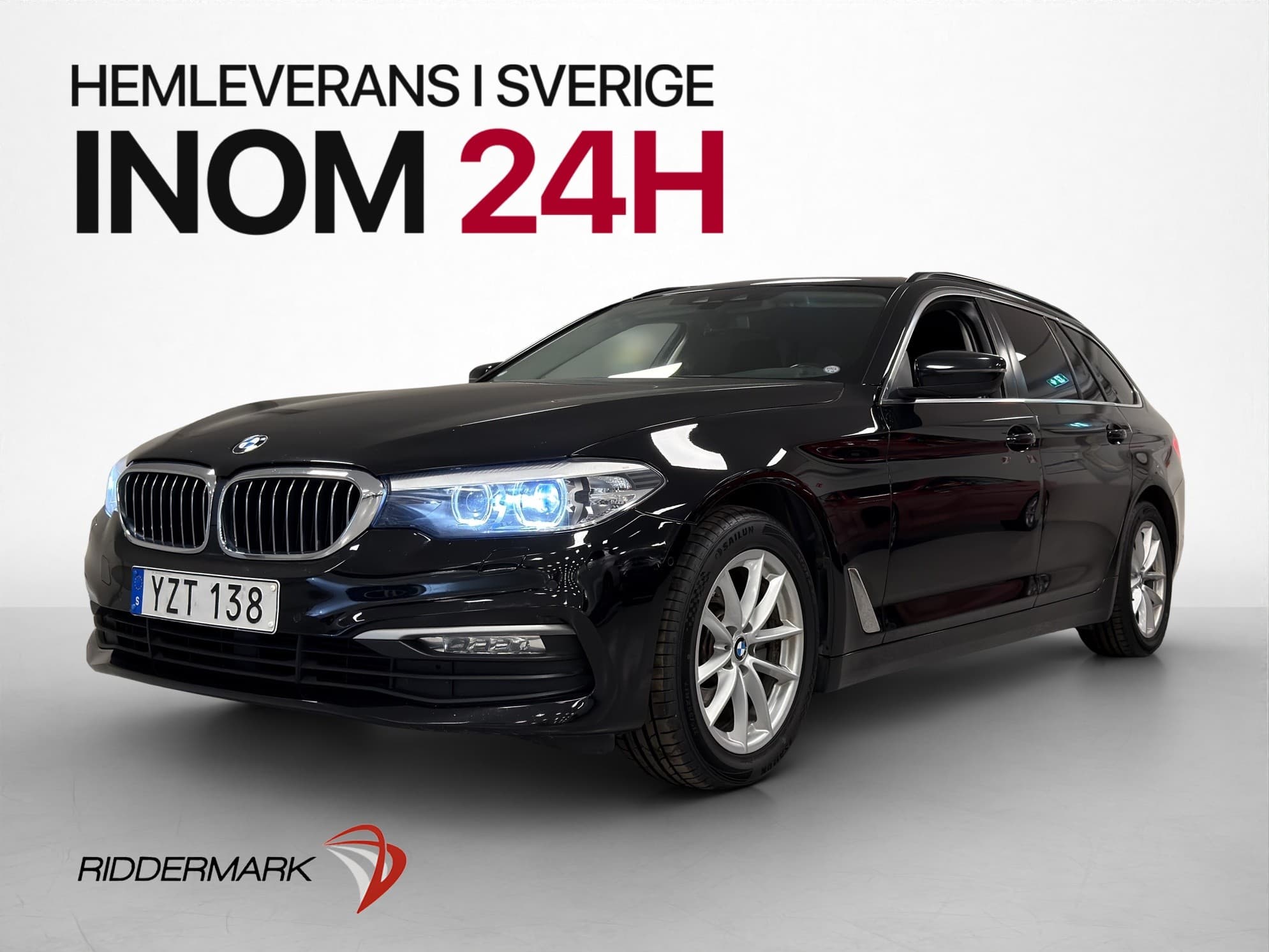 BMW 520d 190hk xDrive Kamera Rattvärme Sensorer Navi