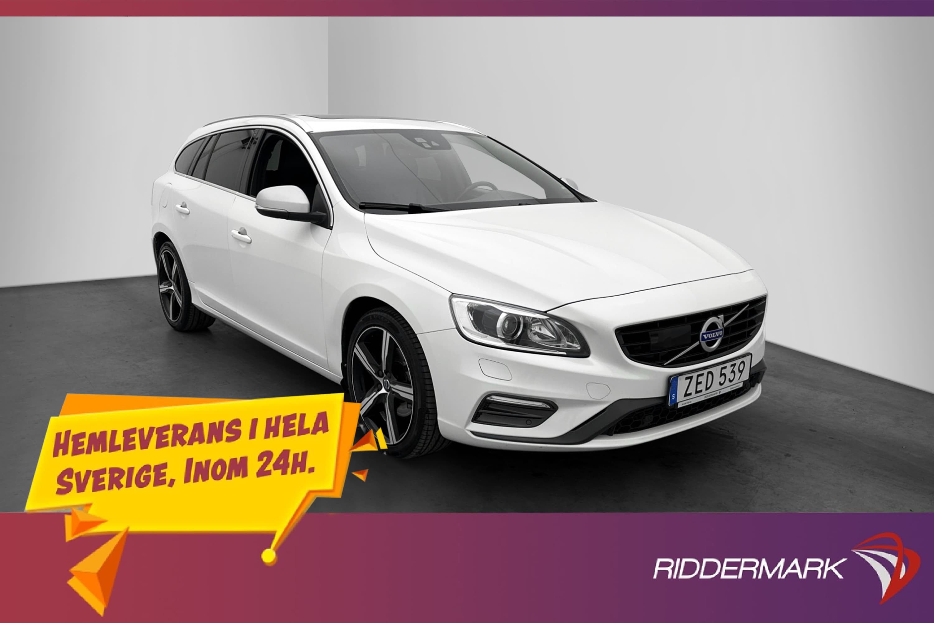 Volvo V60 D4 190hk R-Design VoC Värmare Taklucka Navi Skinn