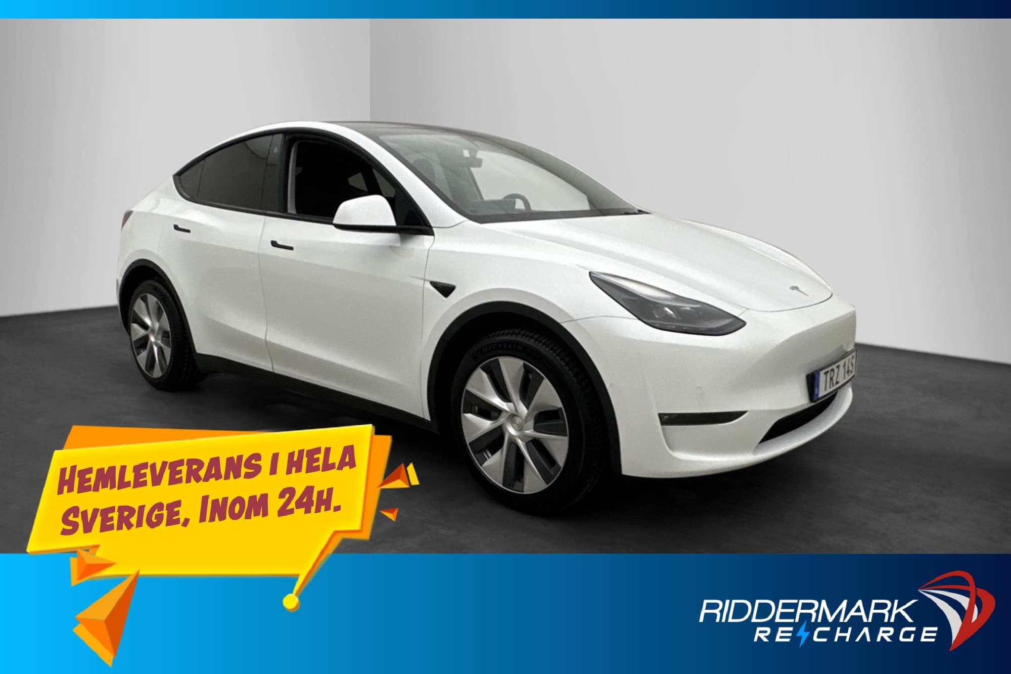 Tesla Model Y Long Range AWD Drag AP Pano Kamera  Skinn MOMS