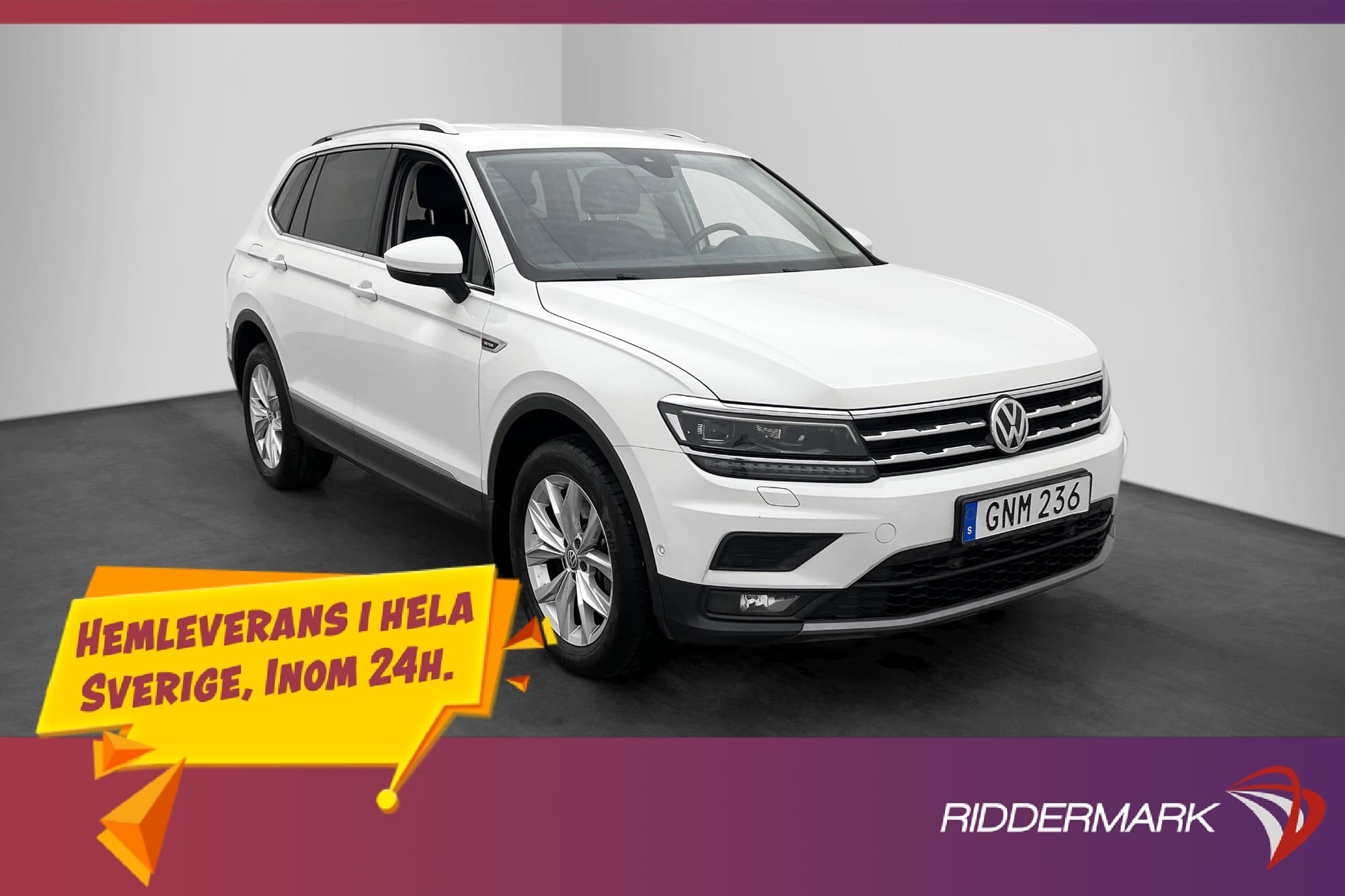 Volkswagen Tiguan Allspace TSI 4M 7-sits Kamera Skinn Drag