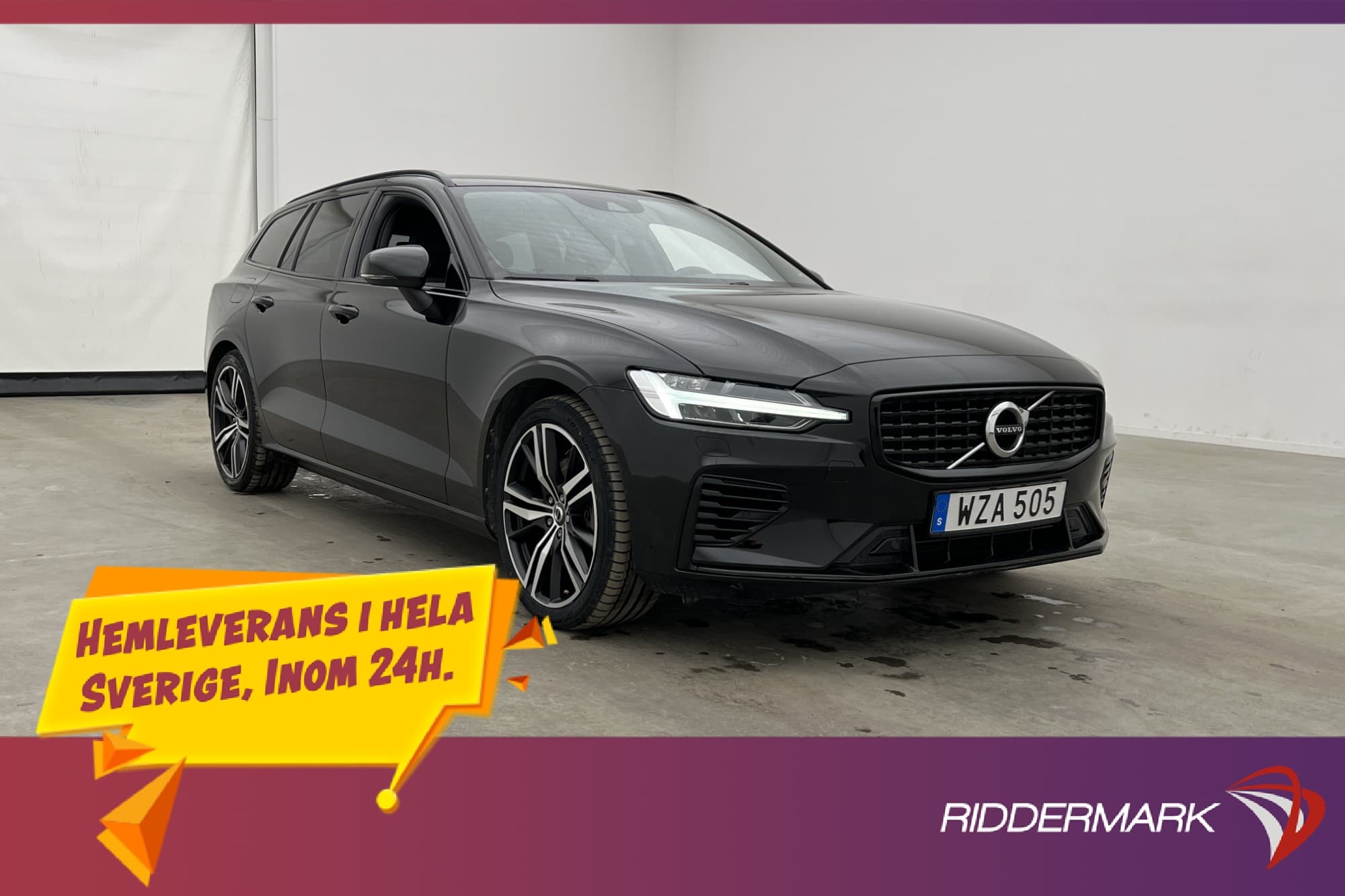 Volvo V60 Recharge T6 AWD R-Design Värmare HUD Skinn Drag