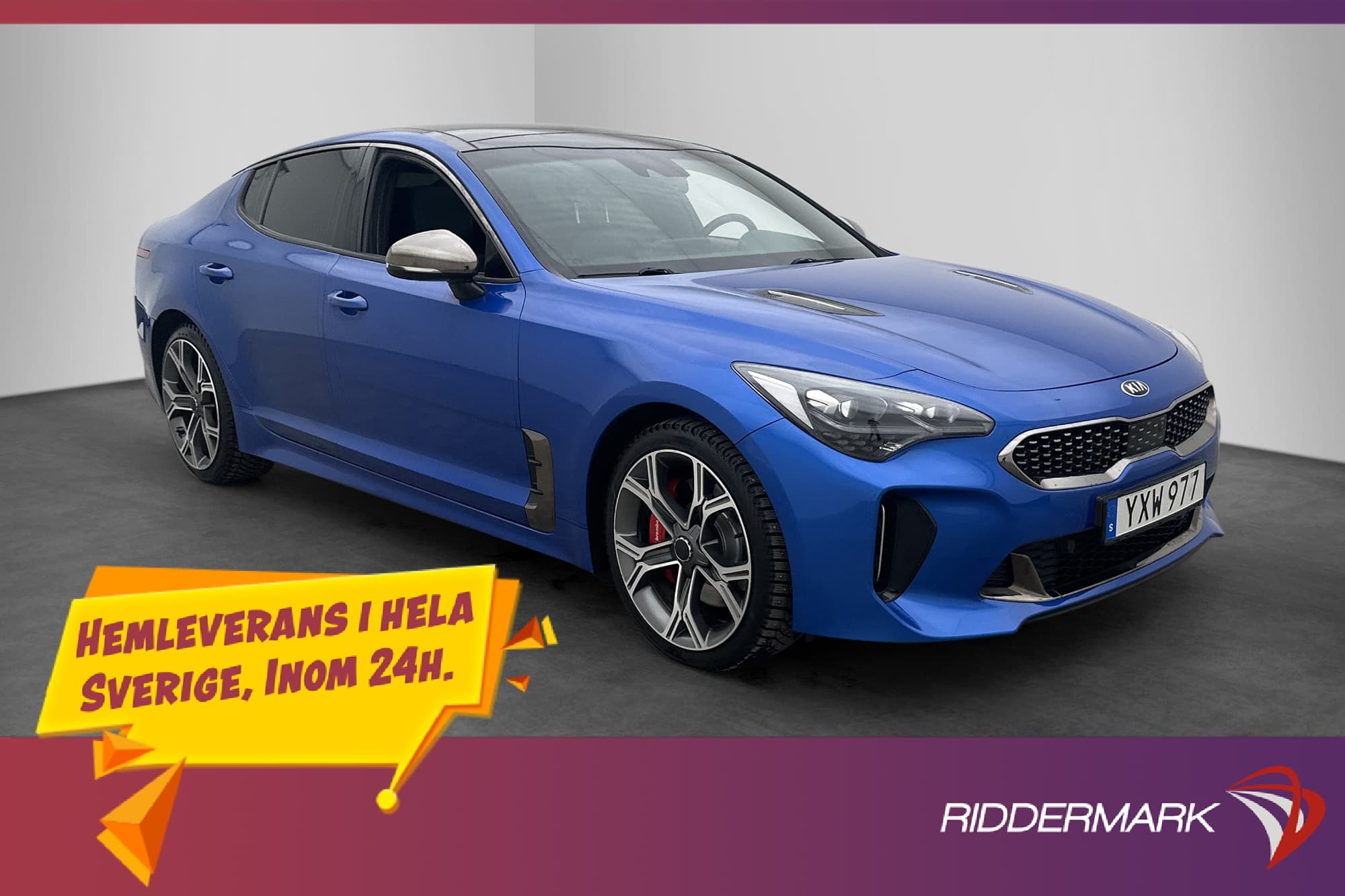 Kia Stinger GT 3.3 V6 AWD 370hk Pano H/K 360° HuD M-Värmare